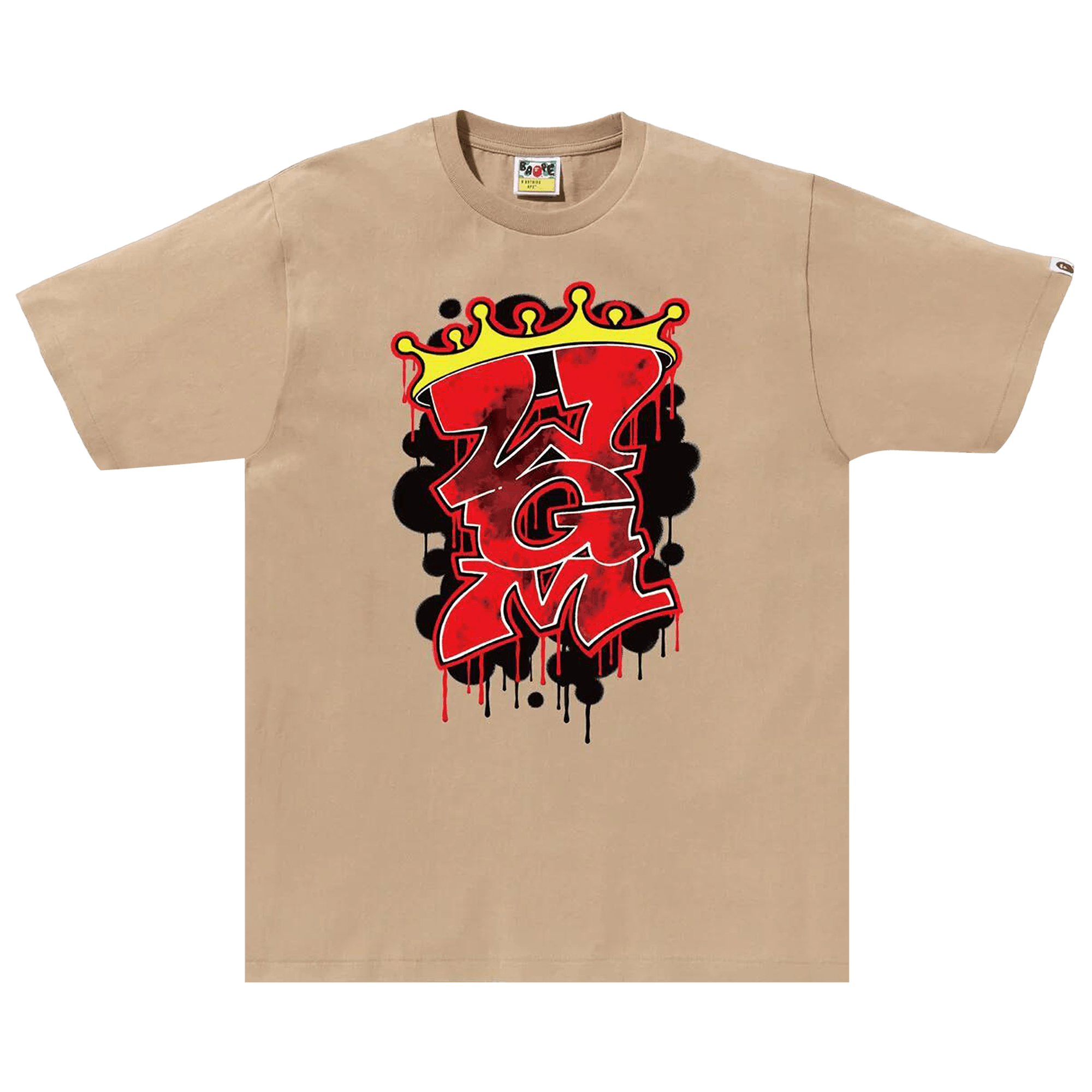 BAPE Graffiti WGM Tee 'Beige'