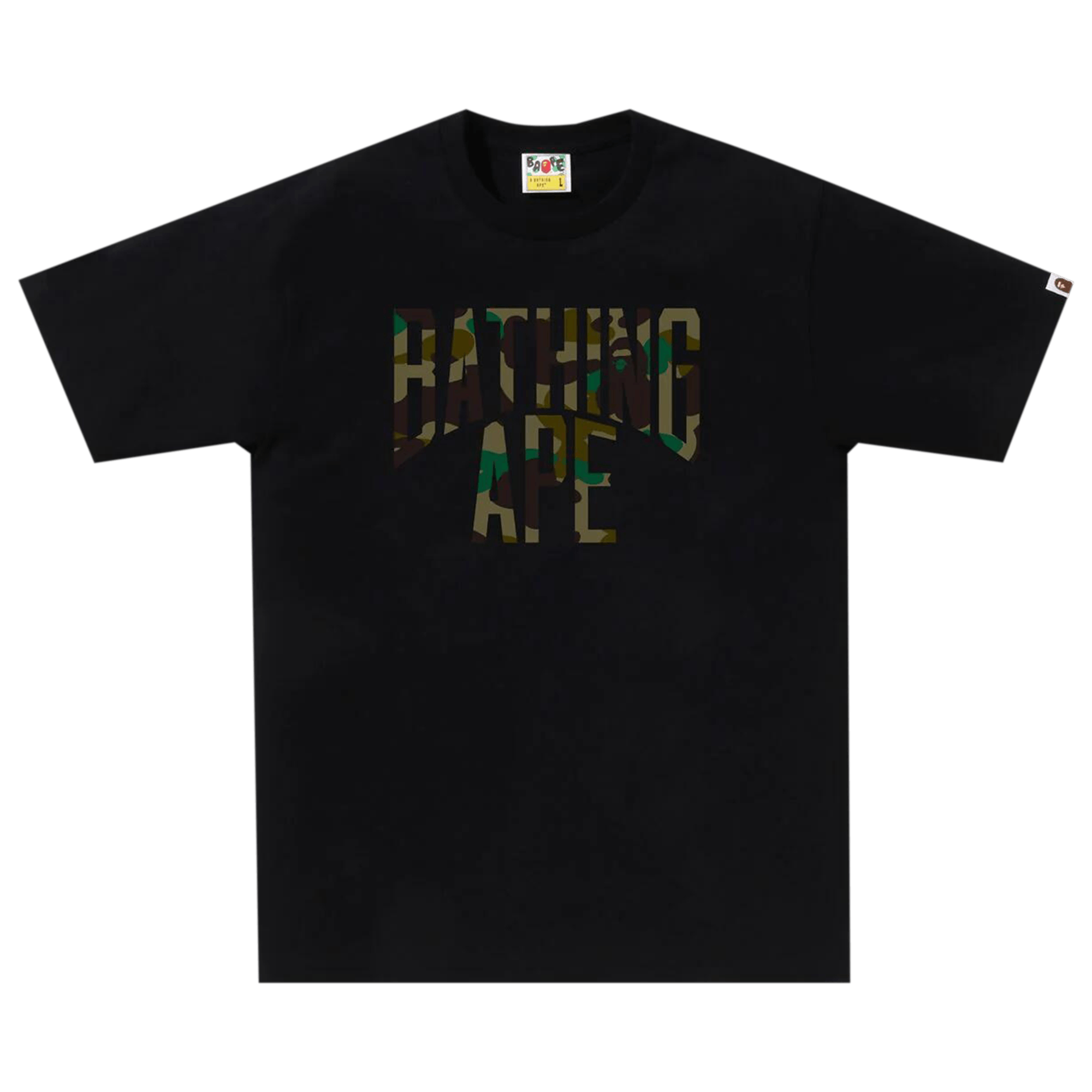 BAPE 1st Camo NYC Logo Tee 'Black/Green'