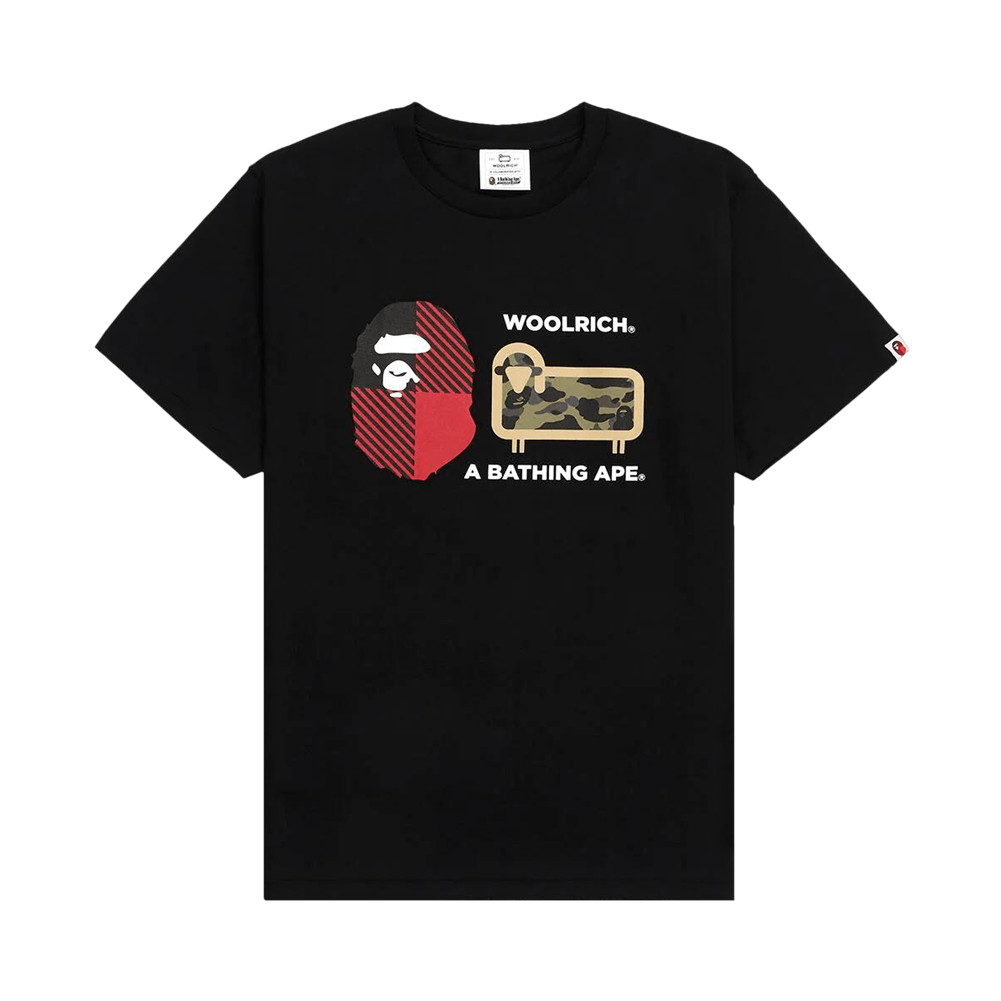 BAPE x Woolrich Tee 'Black'