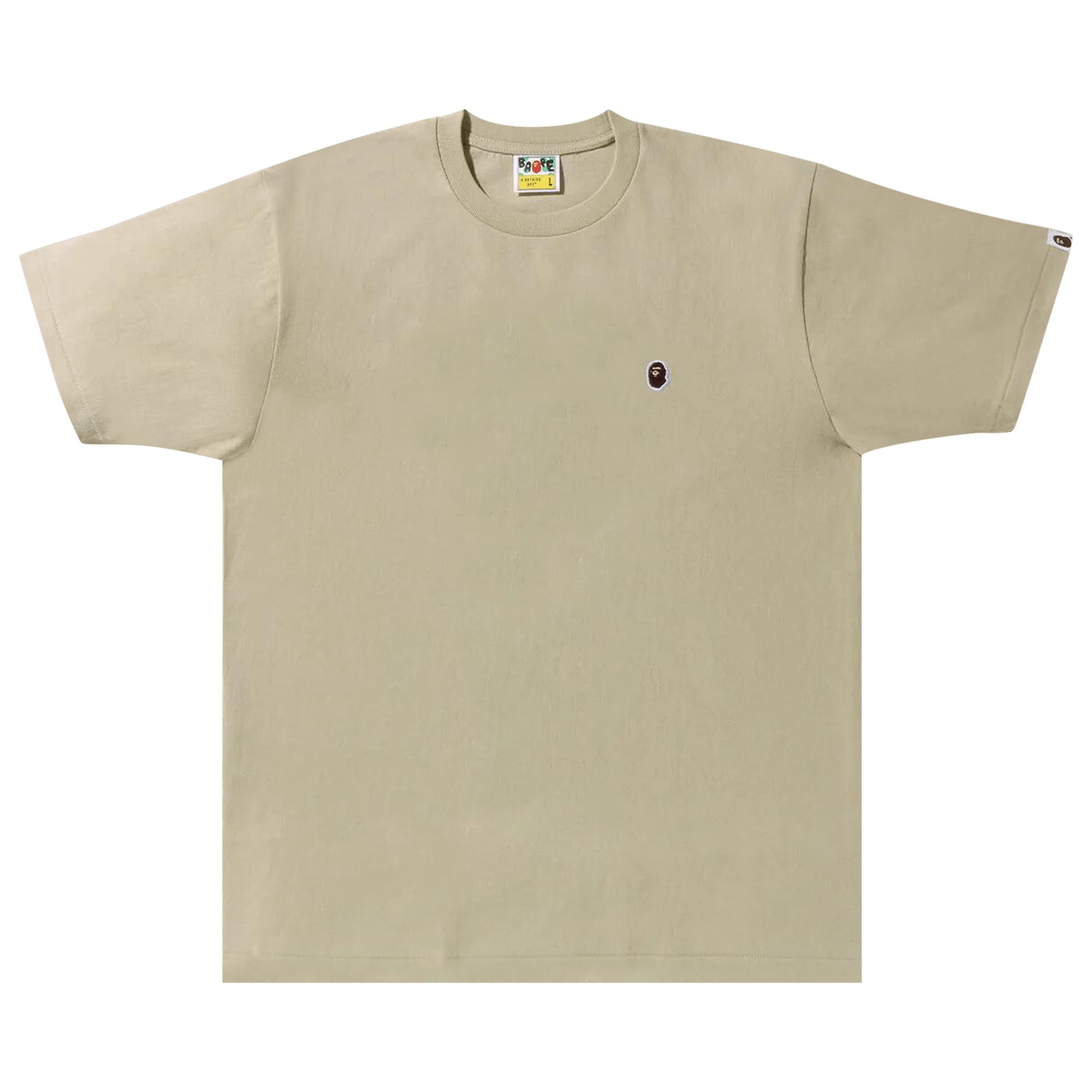 BAPE Ape Head One Point Tee 'Beige'