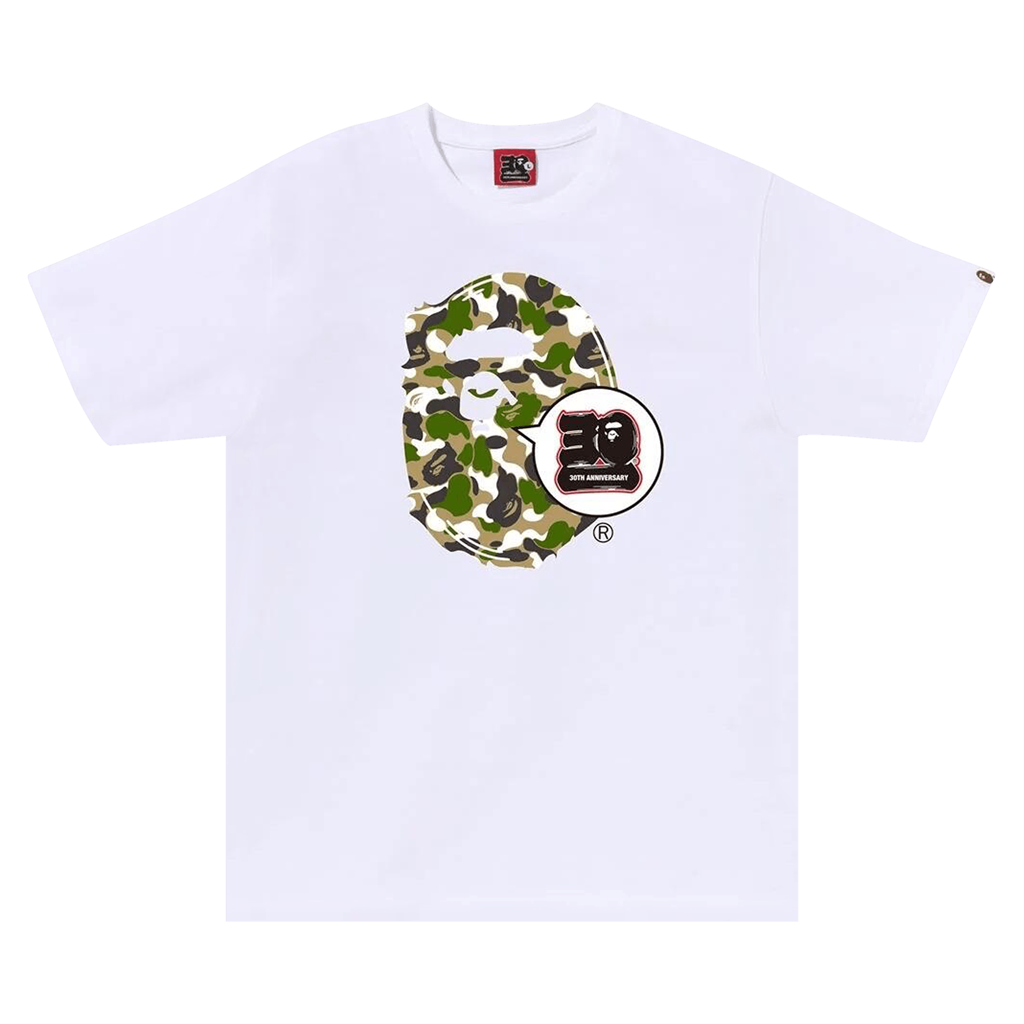 BAPE Store Zozotown 30th Anniversary Ape Head Tee Set 'White'