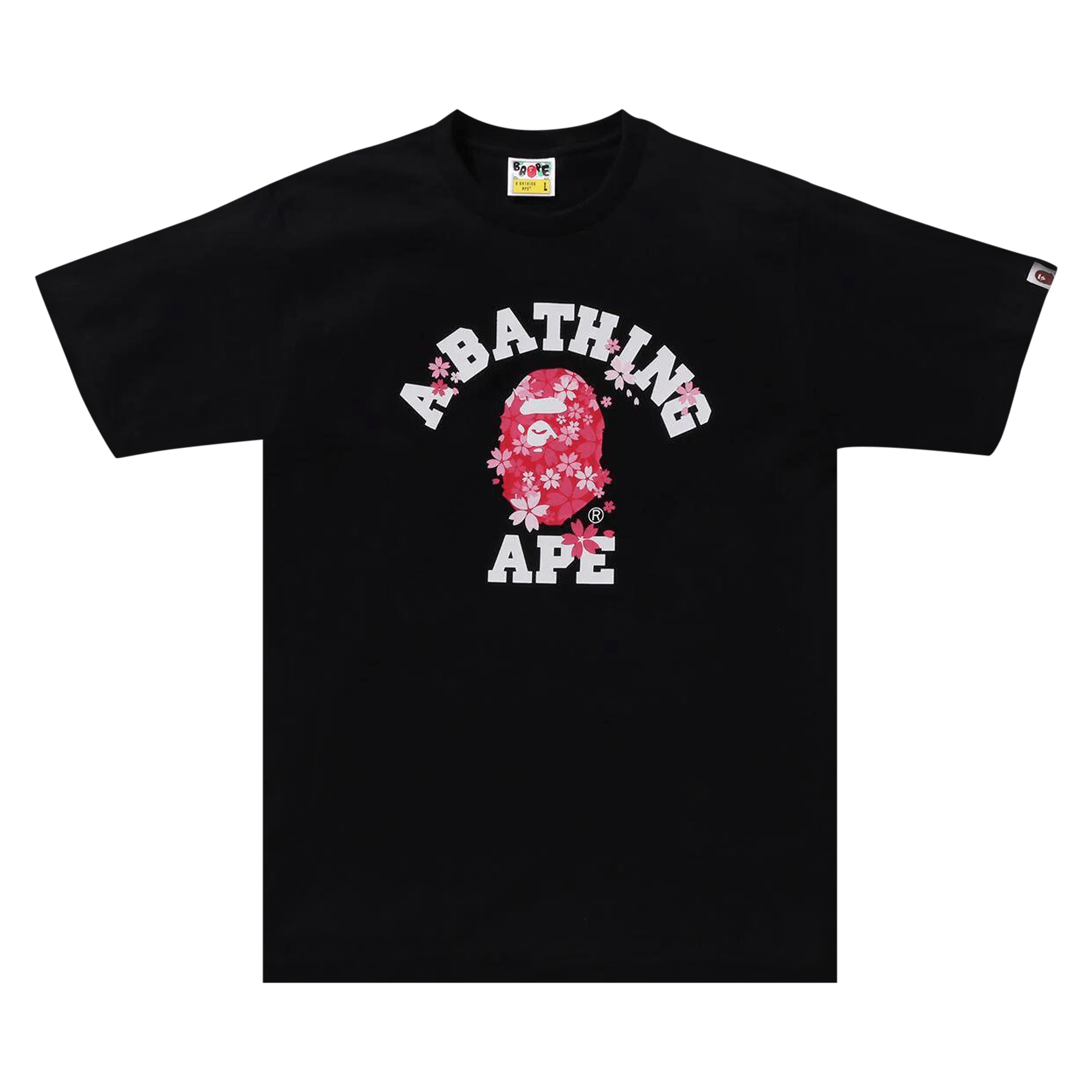 BAPE Sakura College Tee 'Black'