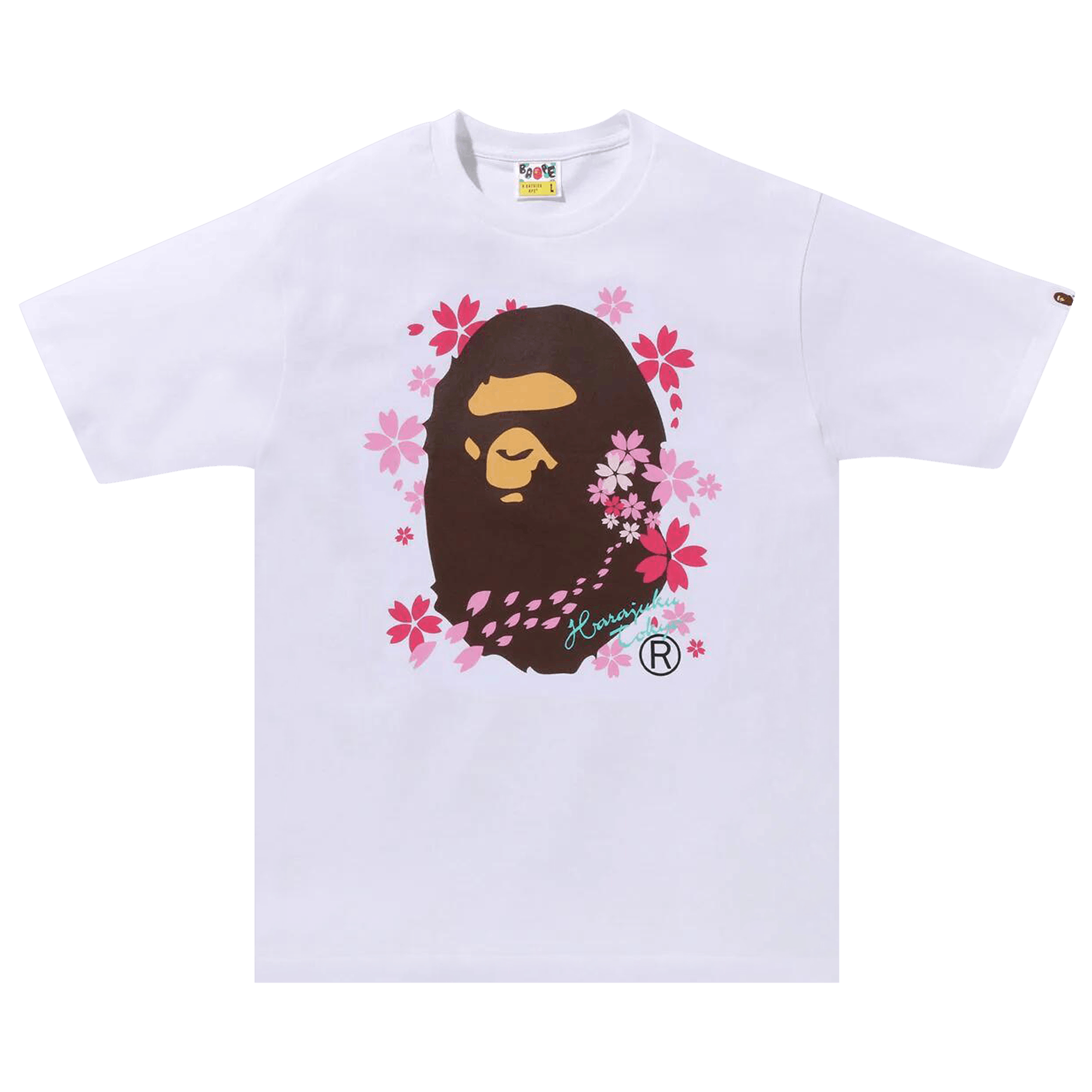 BAPE Sakura Ape Head Tee 'White'