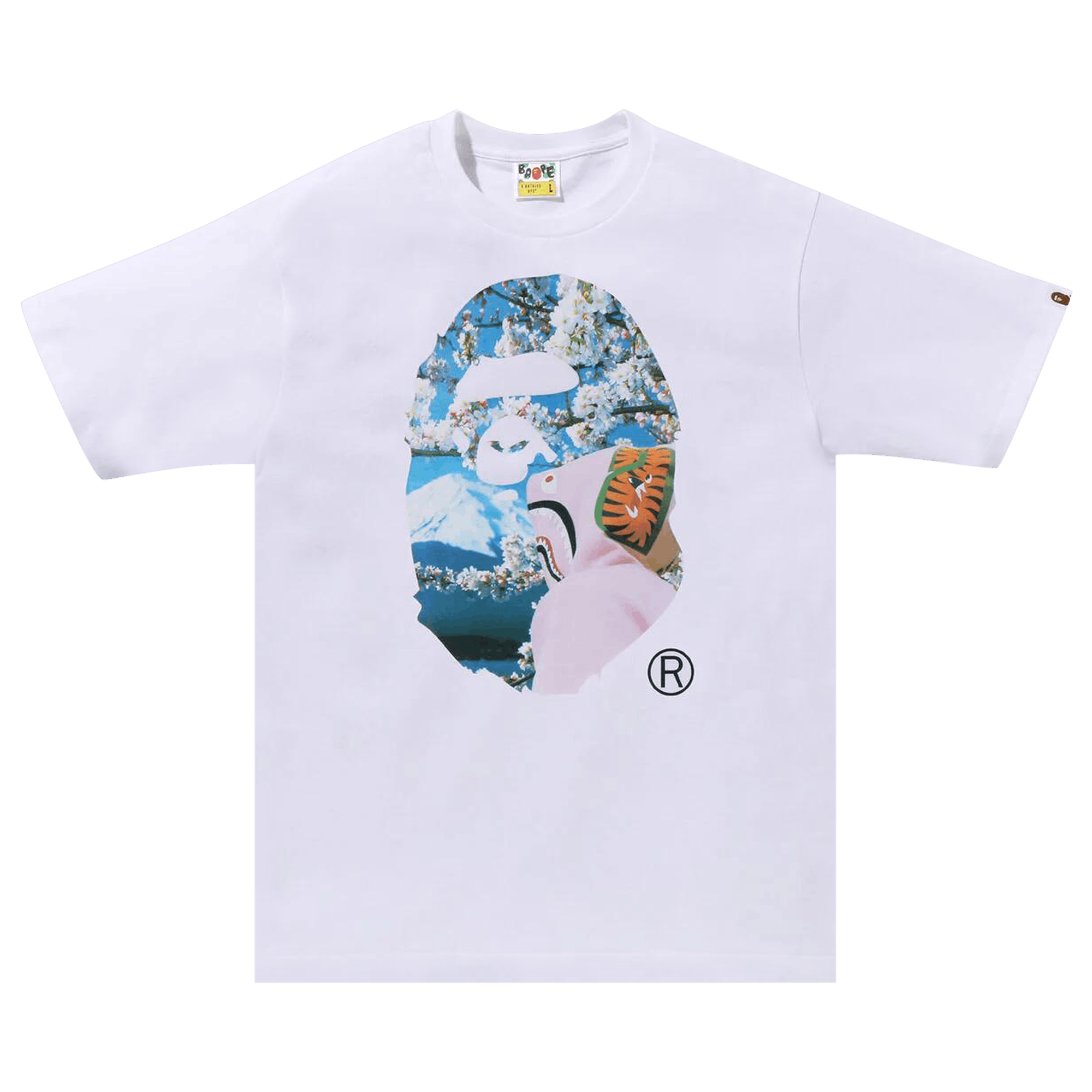 BAPE Sakura Ape Head Photo Tee #1 'White'