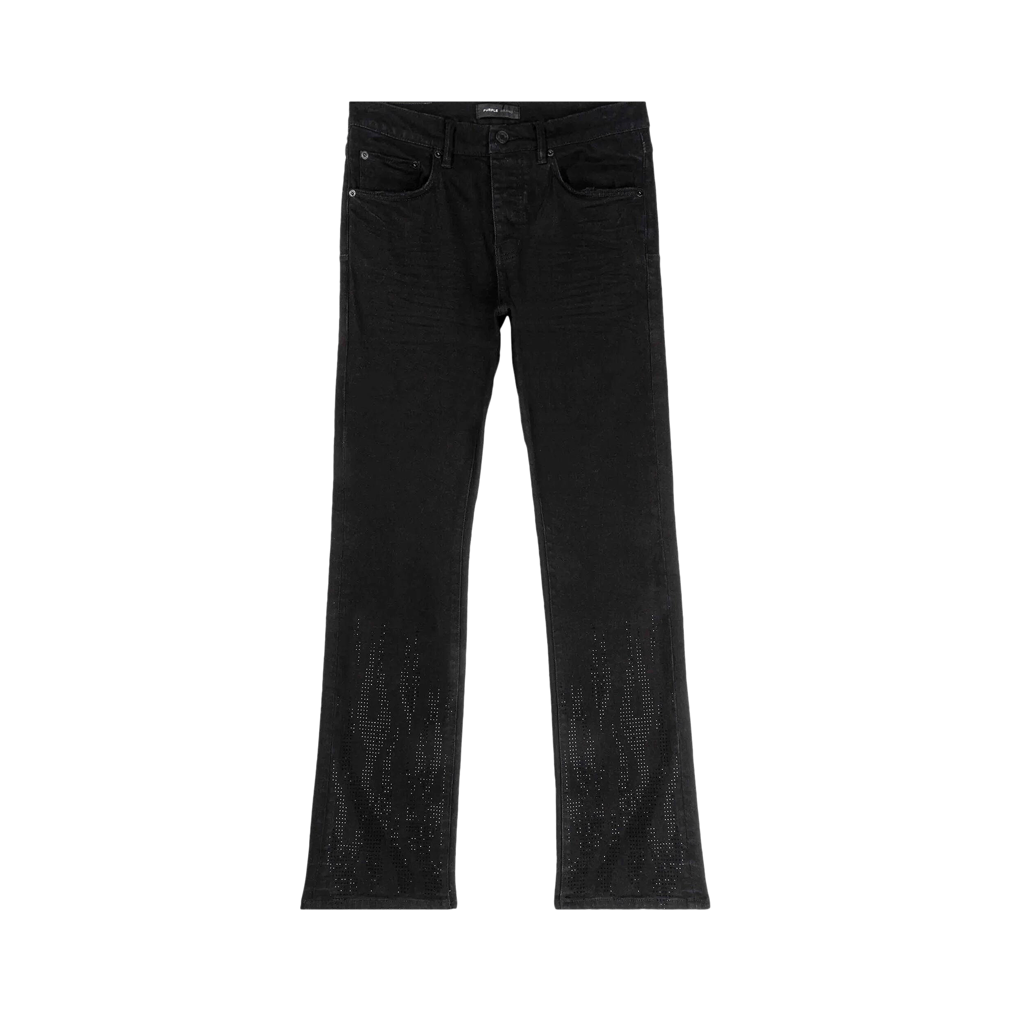 PURPLE BRAND Flamed Flare Jeans 'Black'