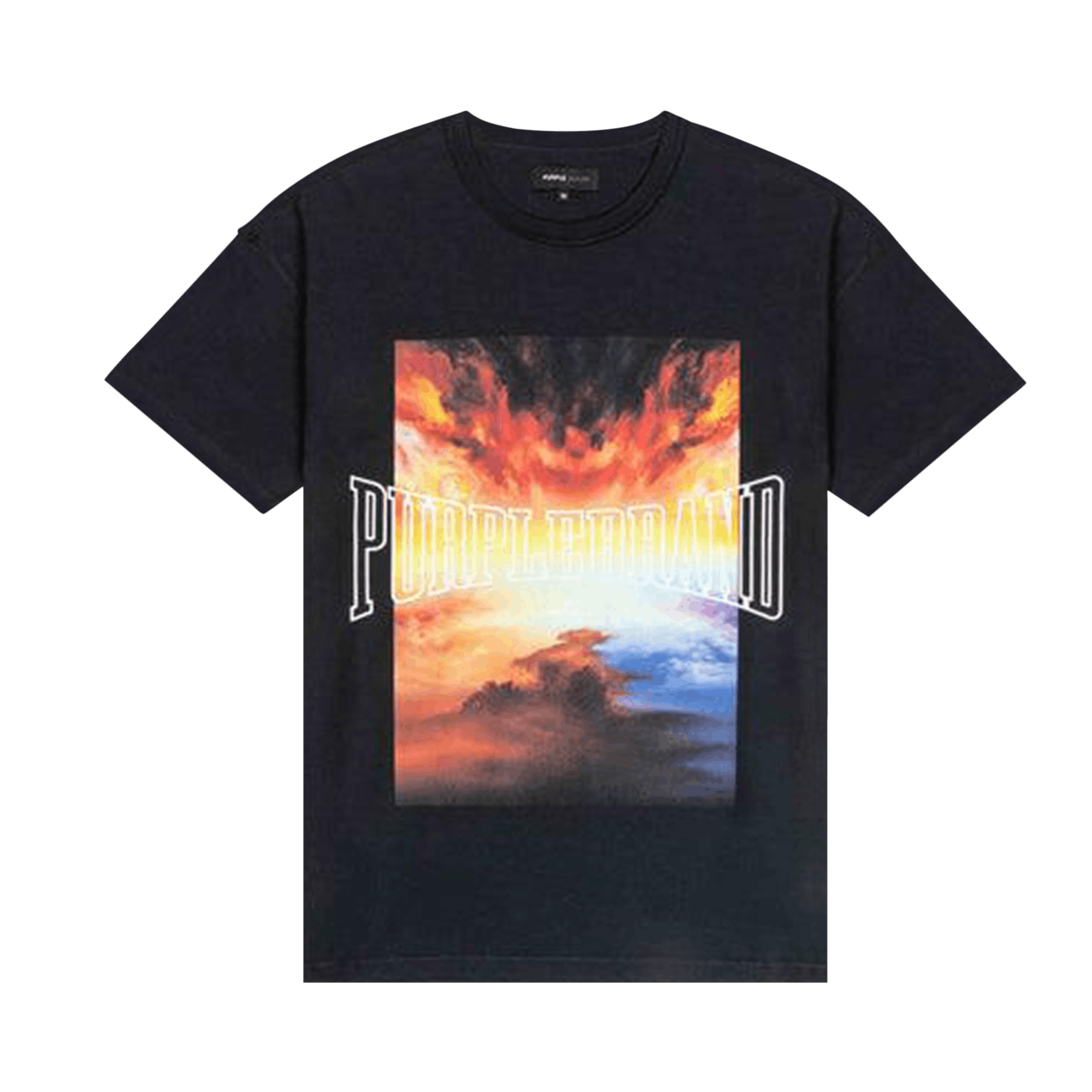 PURPLE BRAND Textured Inside Out Tee 'Black'