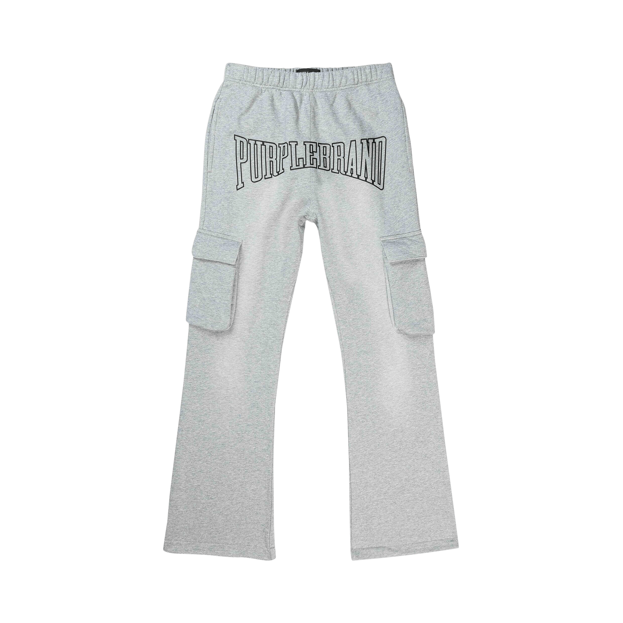 PURPLE BRAND Flared Cargo Sweatpants 'Heather'
