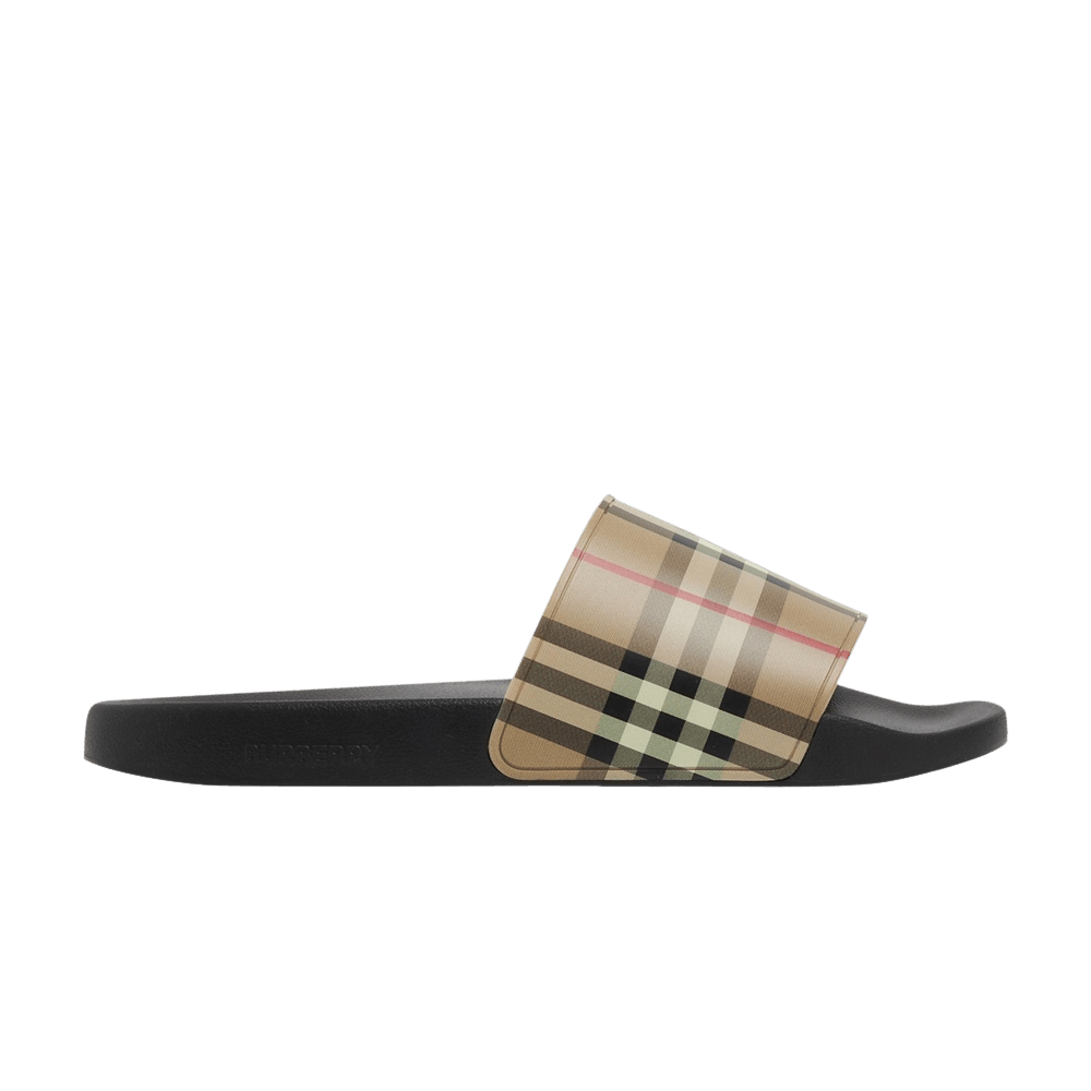 Buy Burberry Wmns Check Print Slide 'Archive Beige