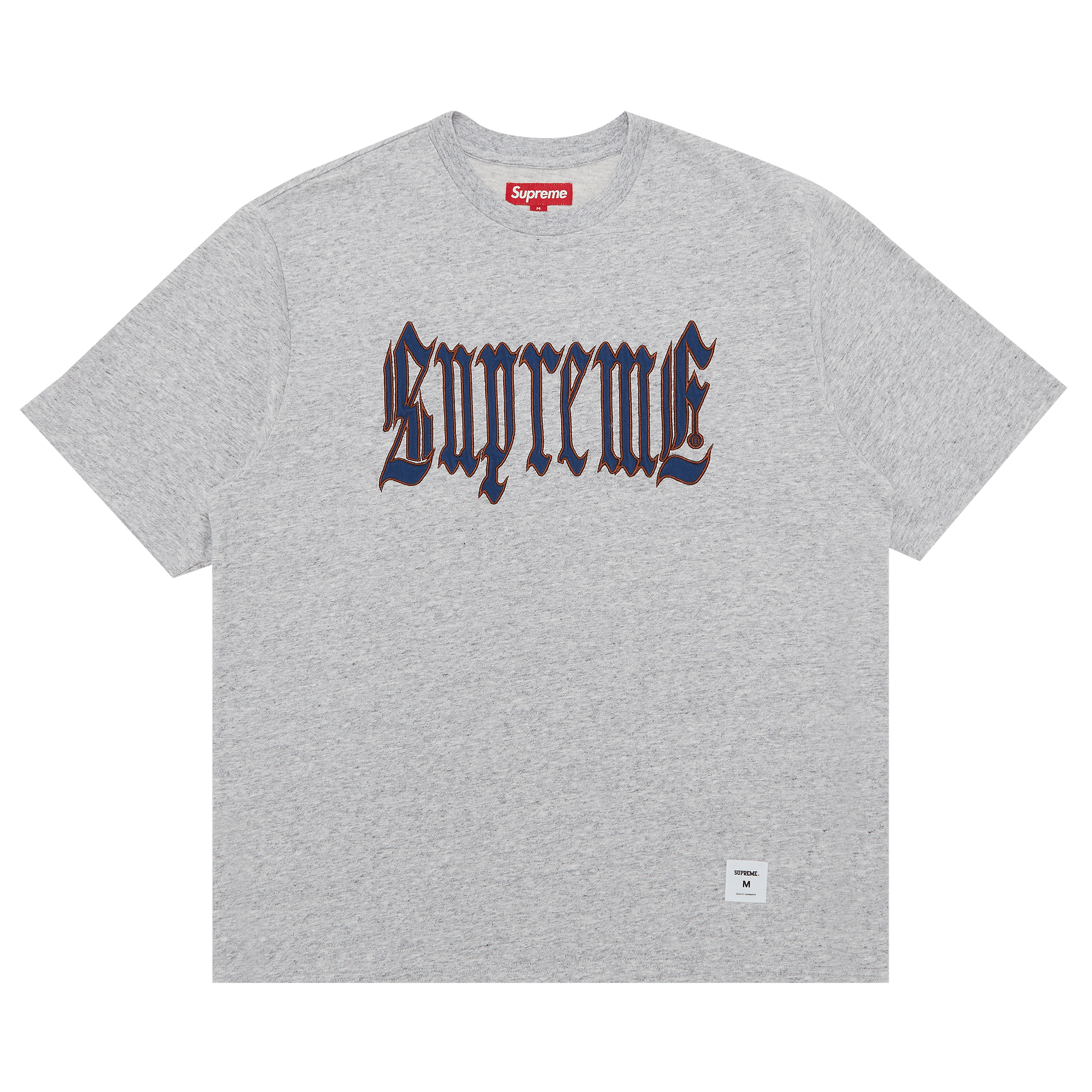 Supreme Old English Short-Sleeve Top 'Heather Grey'