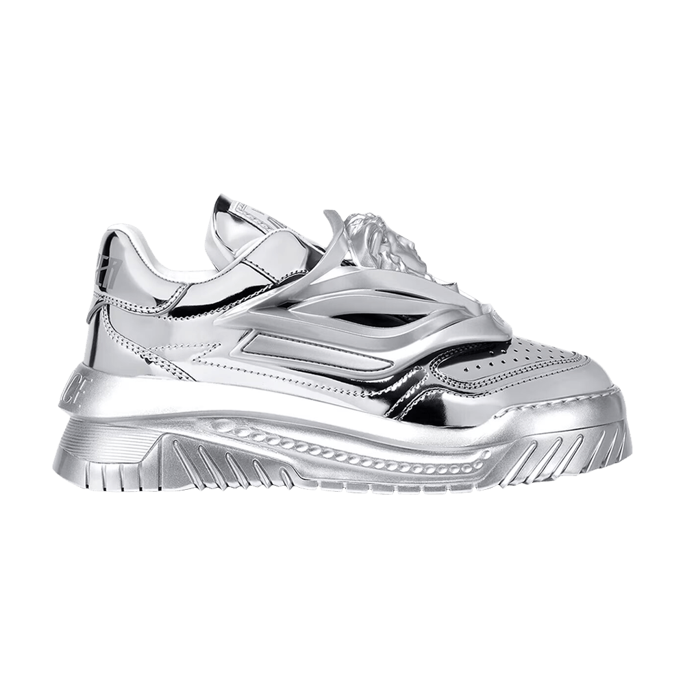 Versace Wmns Odissea Caged Rubber Medusa Sneaker 'Metallic Silver'