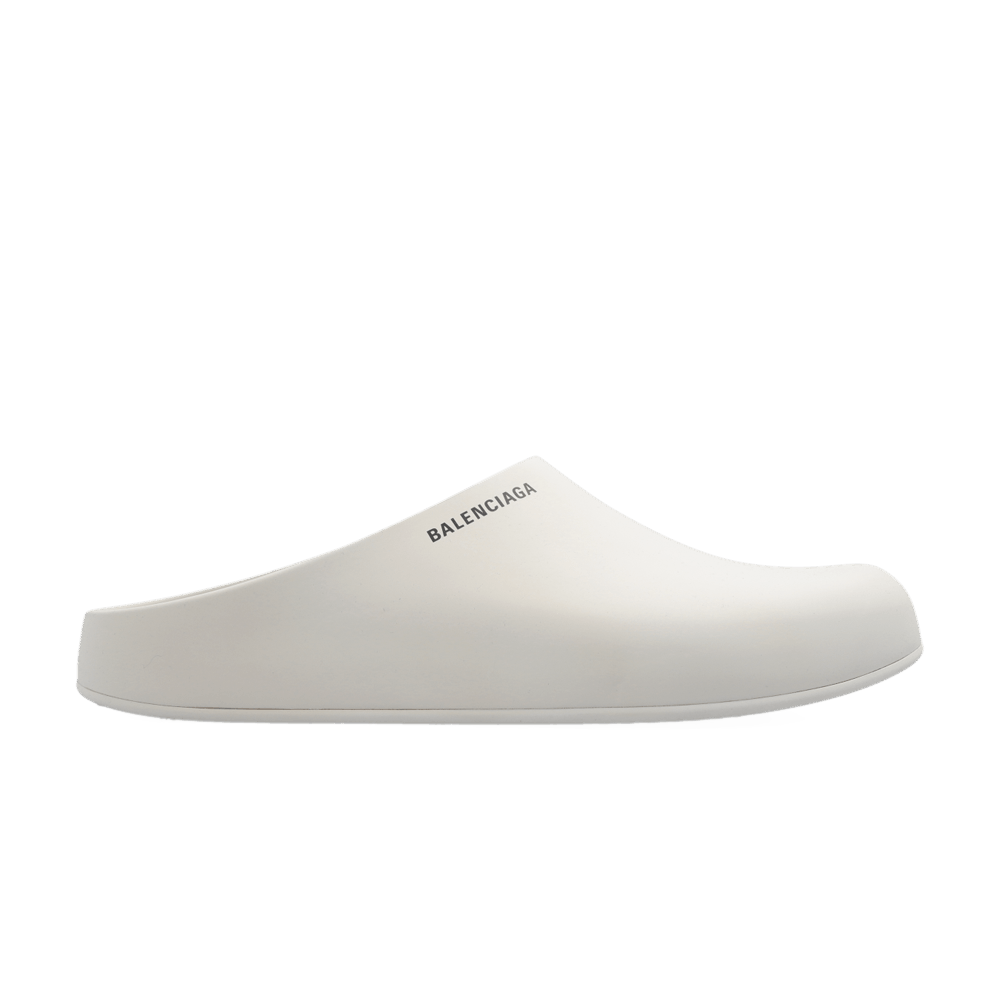 Balenciaga Pool Closed Slide 'Nacre'
