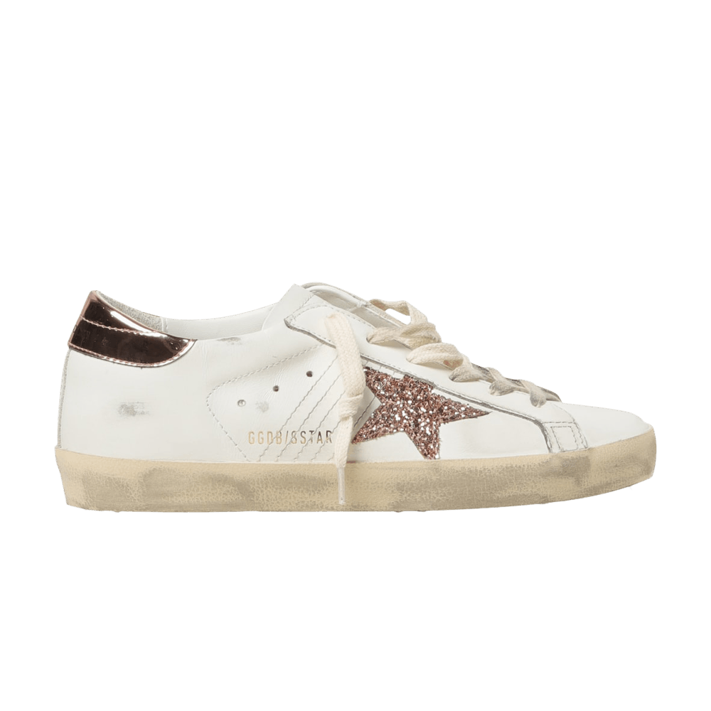 Golden Goose Wmns Superstar 'White Peach Pink Glitter'