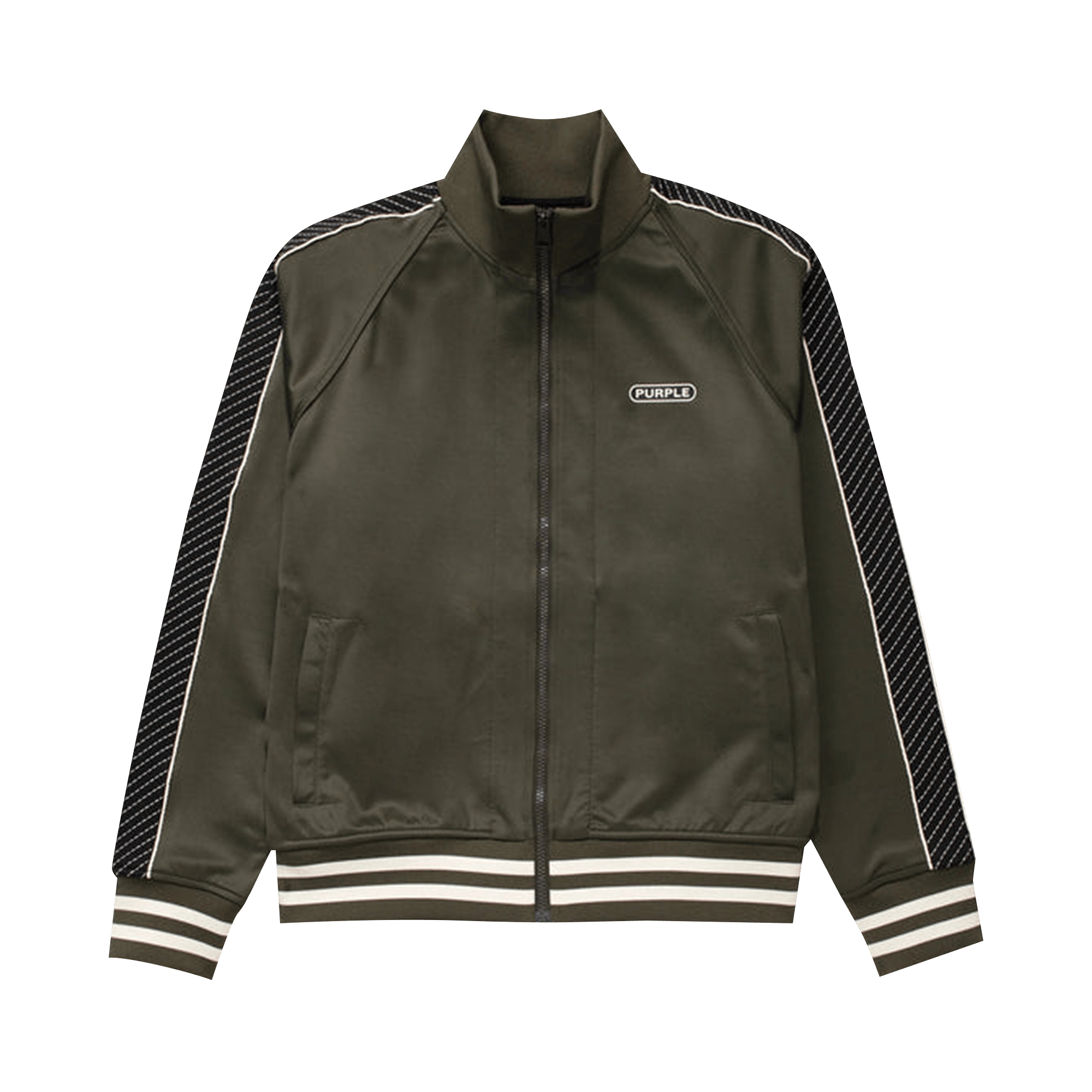 PURPLE BRAND Poly Tricot Track Jacket 'Green'