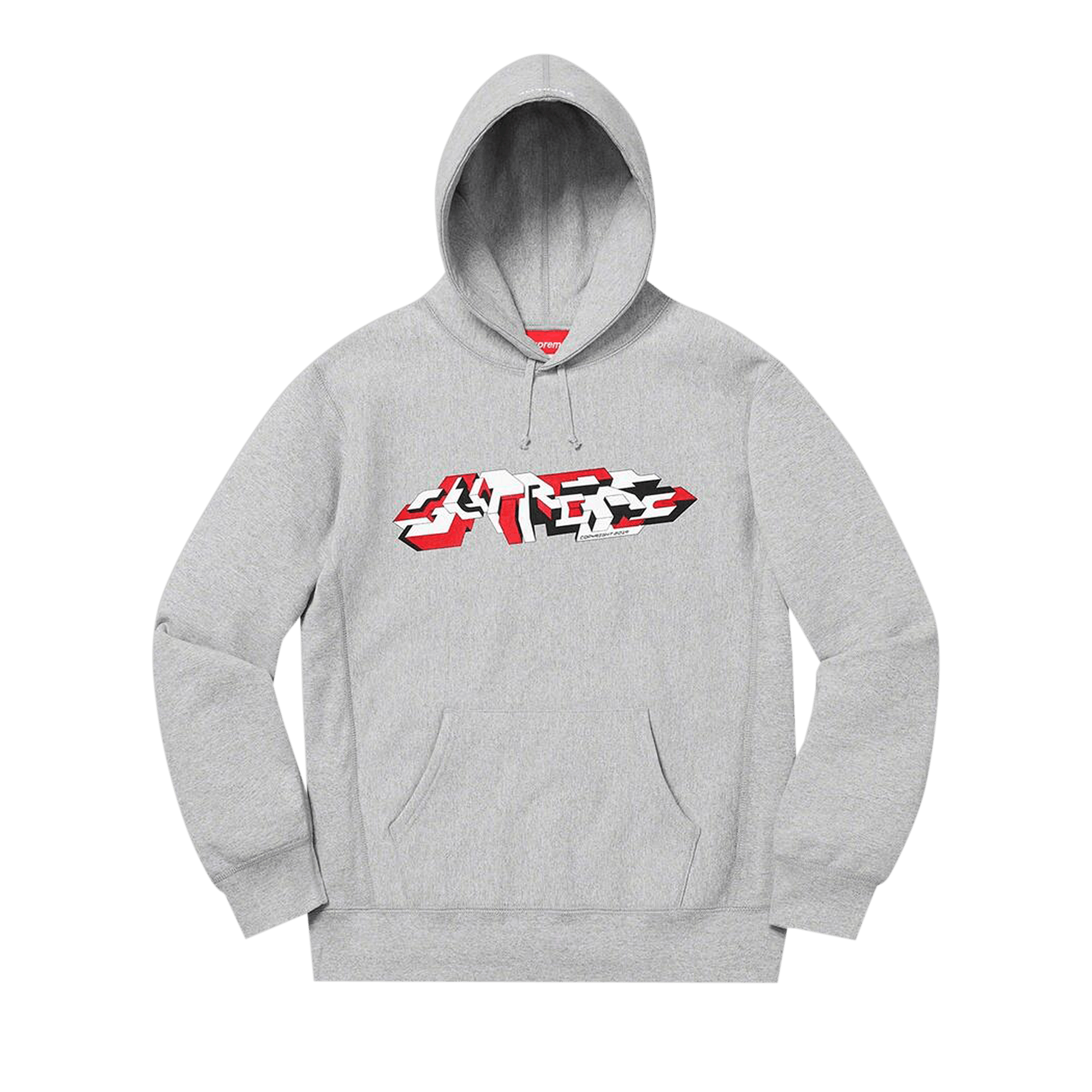 Supreme Delta Logo Hooded Sweatshirt 'Heather Grey'