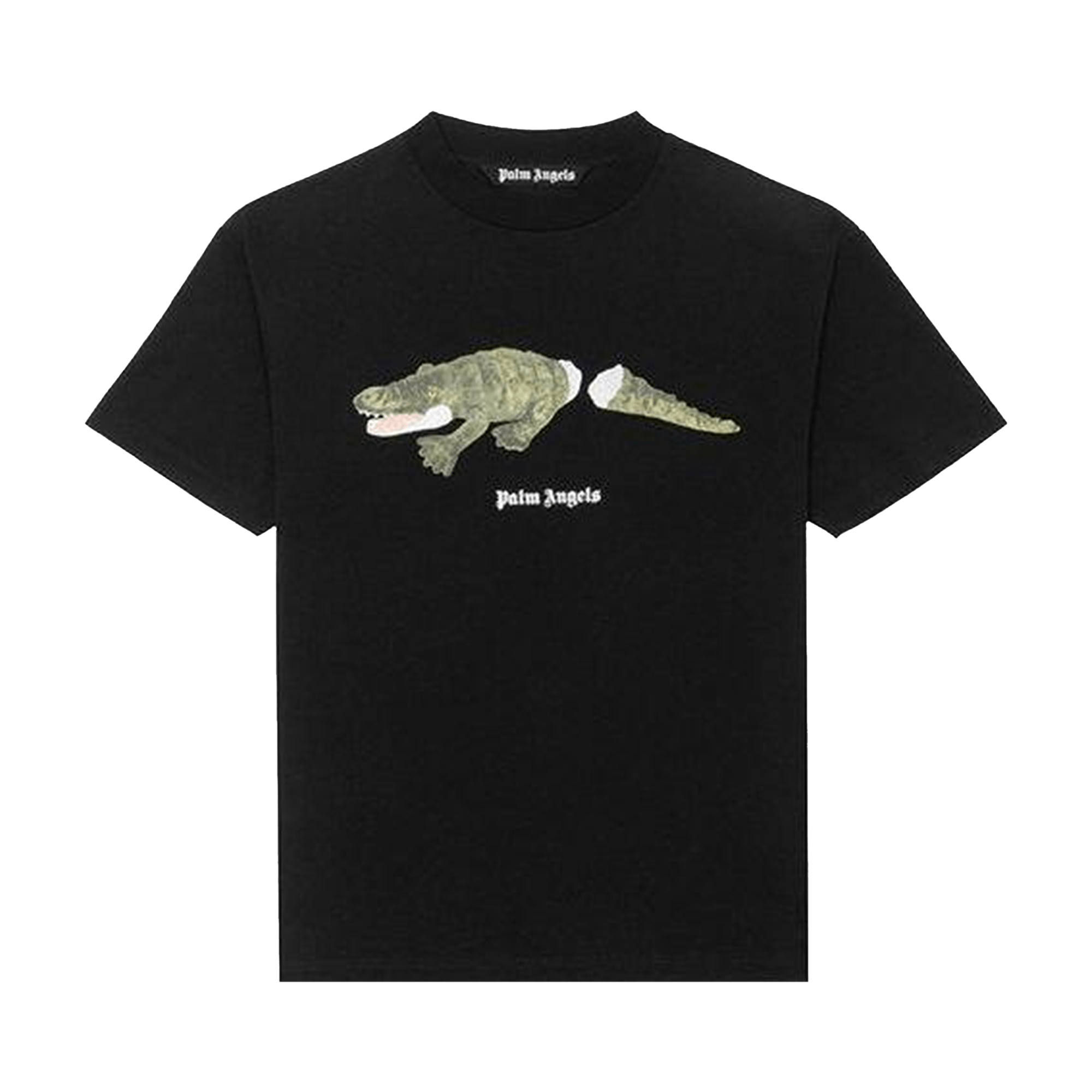 Palm Angels Crocodile Tee 'Black/Green'