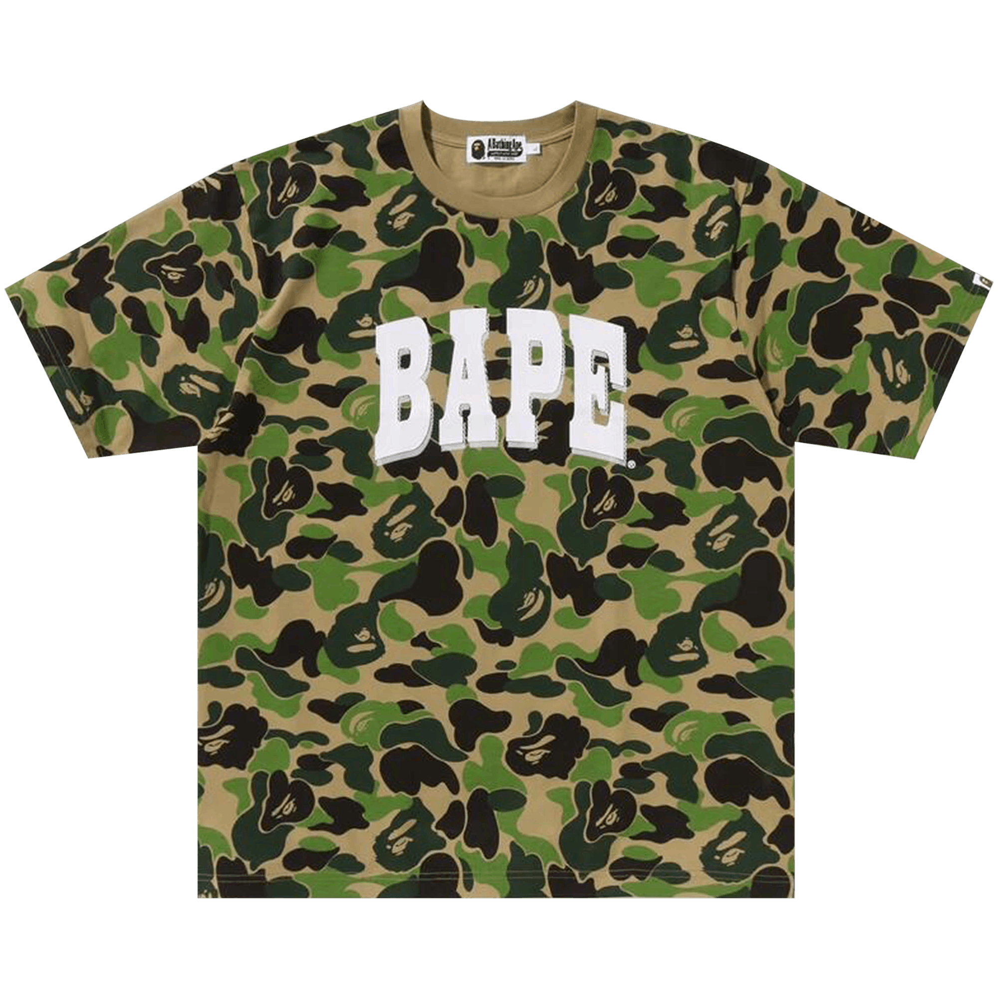 BAPE ABC Camo Relaxed Fit Logo Tee 'Green'