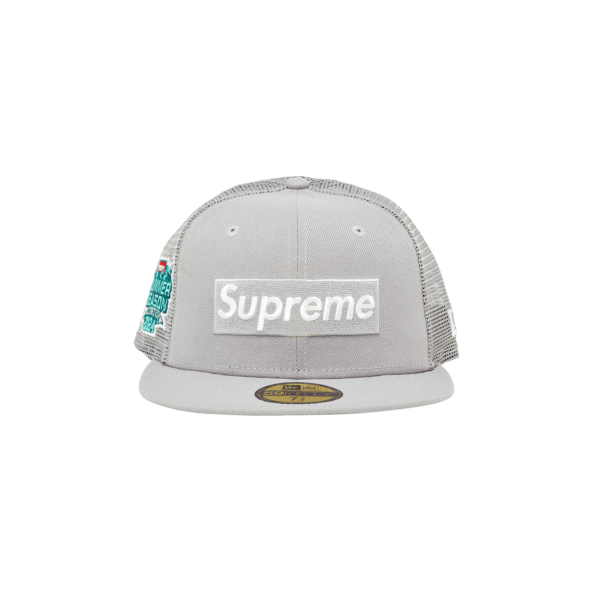 Supreme Box Logo Mesh Back New Era 'Grey'