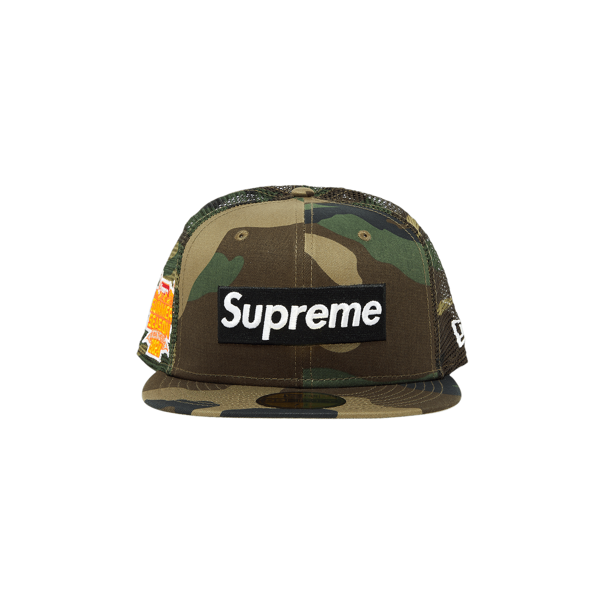 Supreme Box Logo Mesh Back New Era 'Woodland Camo'