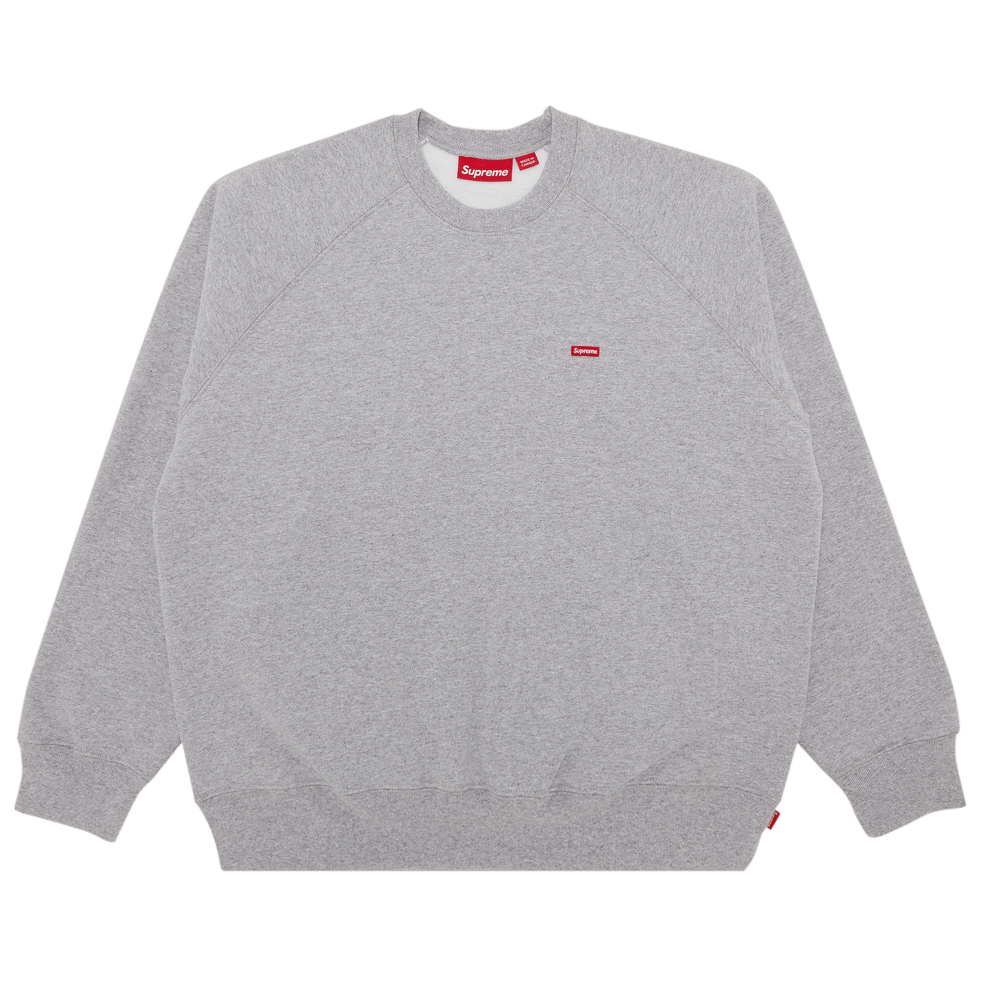 Supreme Small Box Raglan Crewneck 'Heather Grey'
