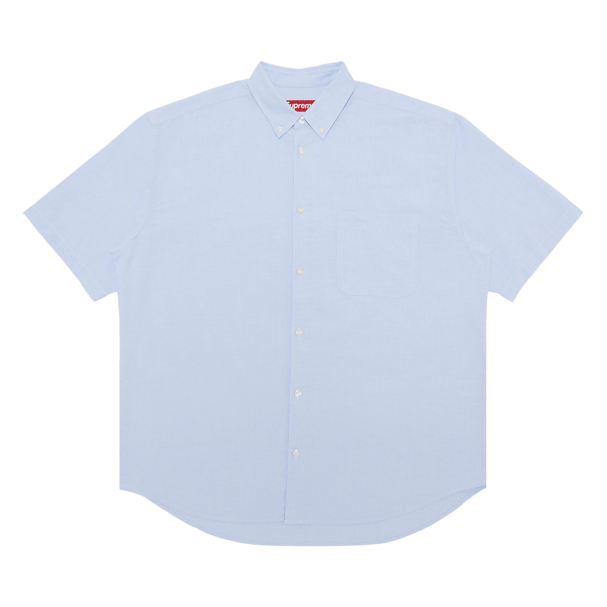 Supreme Loose Fit Short-Sleeve Oxford Shirt 'Light Blue'