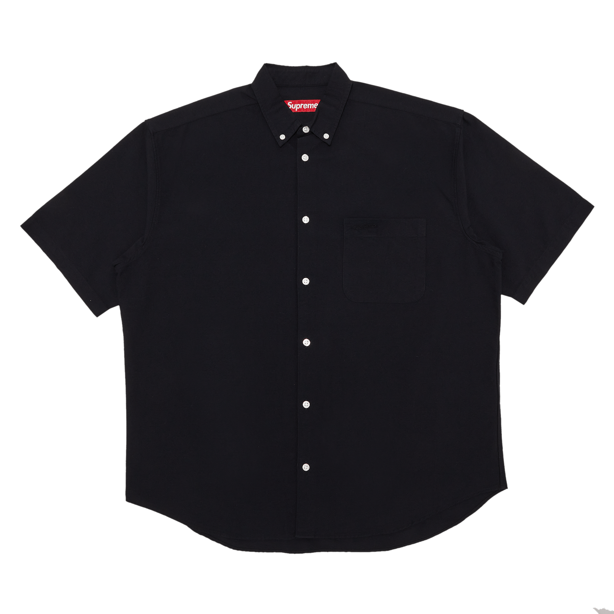 Supreme Loose Fit Short-Sleeve Oxford Shirt 'Black'