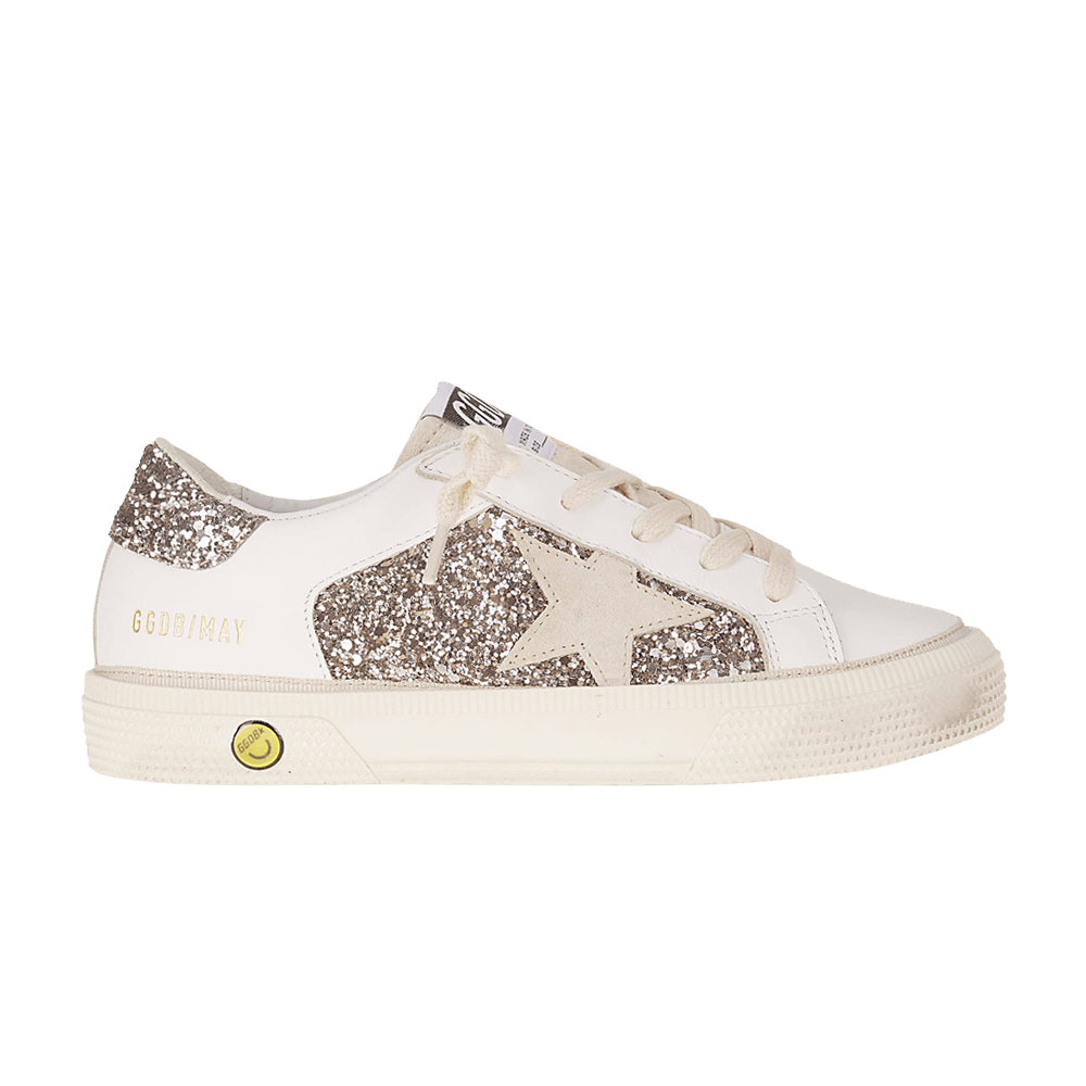 Golden Goose May Kids 'Glitter - Optic White Cinder'