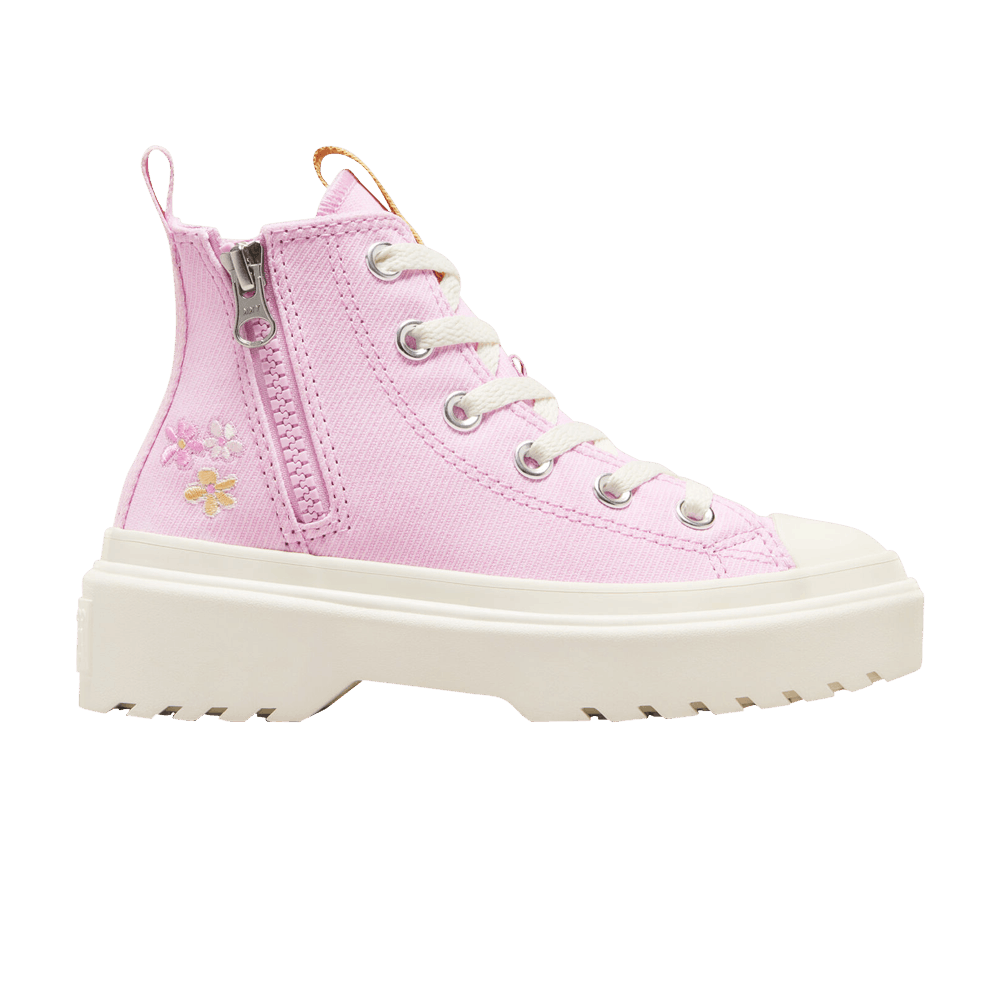 Converse Chuck Taylor All Star Lugged Lift Platform High GS 'Embroidered flowers'