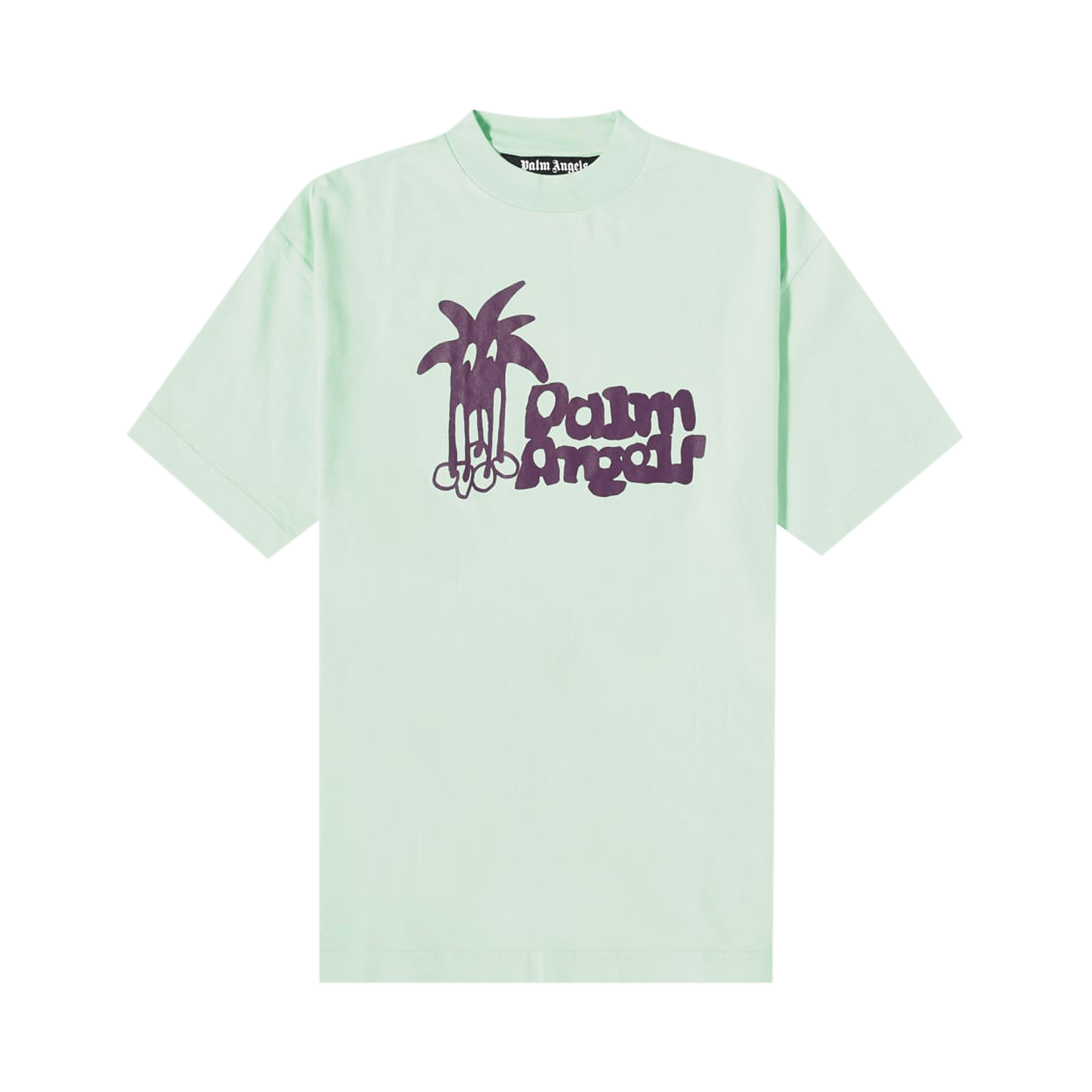 Palm Angels Douby Classic Tee 'Light Green/Purple'