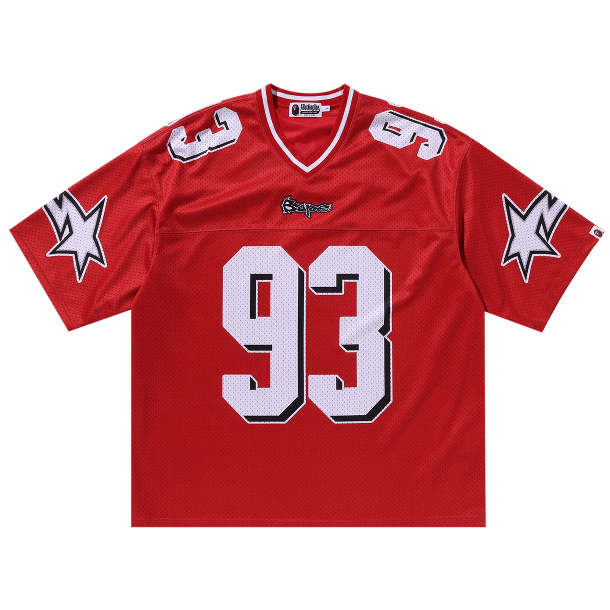 BAPE Football Relaxed Fit Tee 'Red'