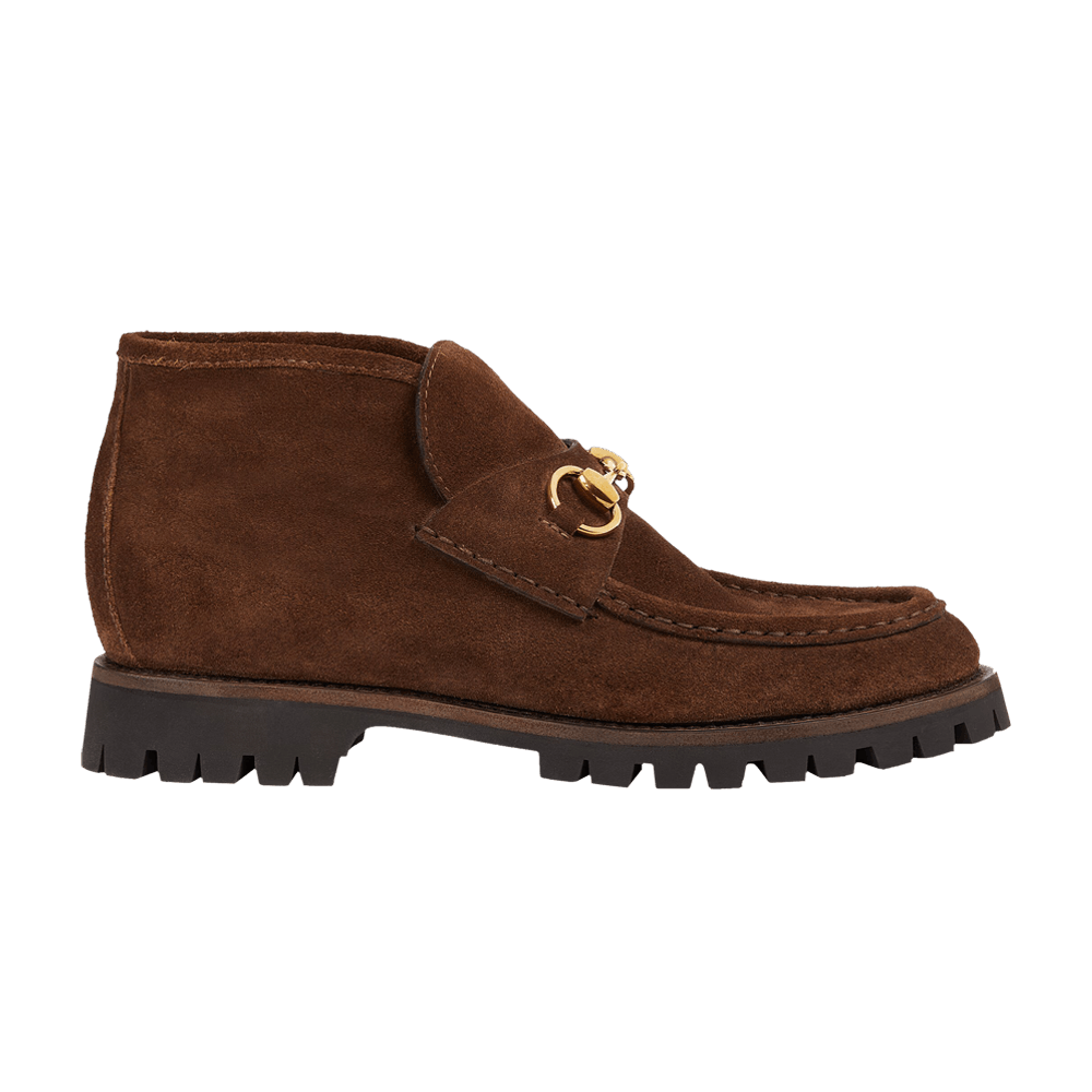 Gucci Wmns Horsebit Ankle Boot 'Washed Brown'