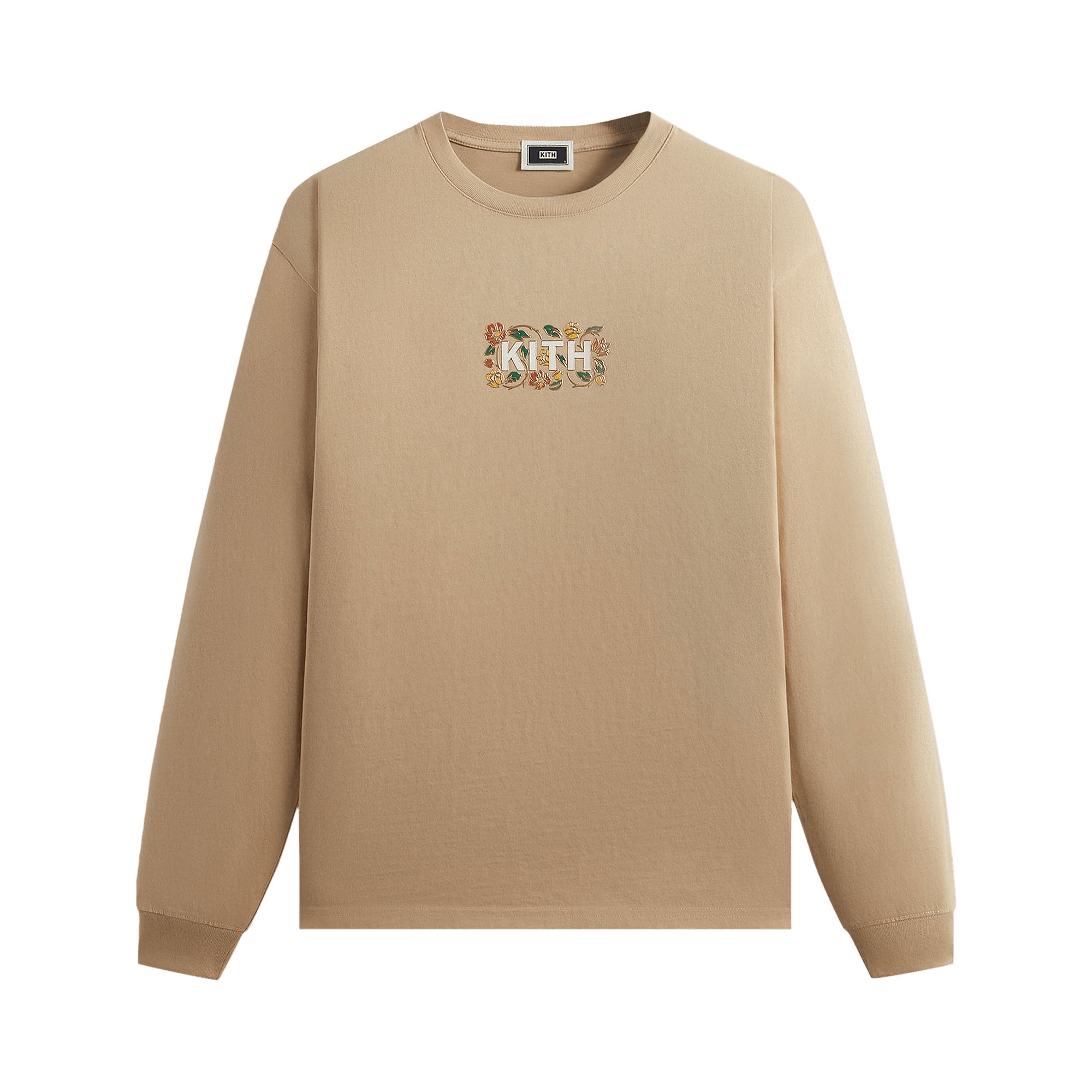 Kith Floral Classic Logo Long Sleeve Tee 'Canvas'