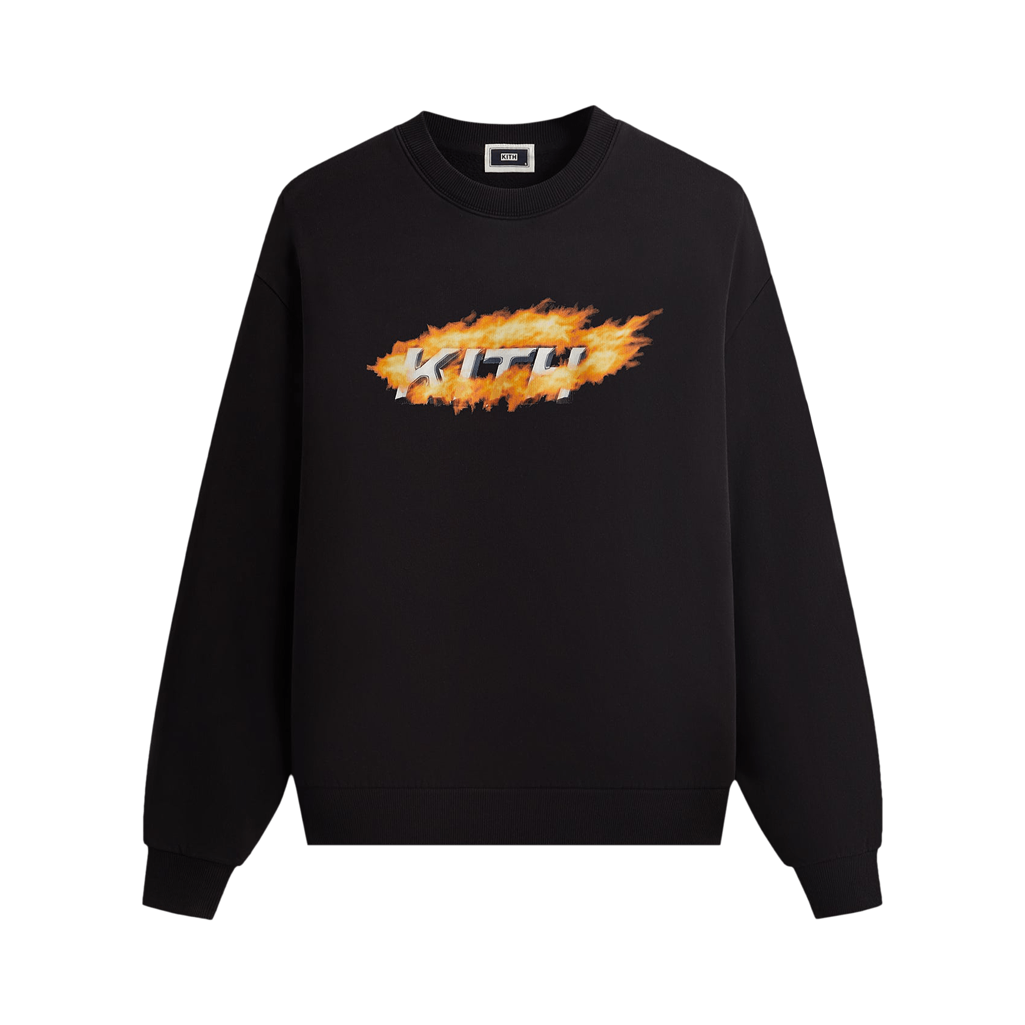 Kith Orbit Flame Vintage Nelson Crewneck 'Black'