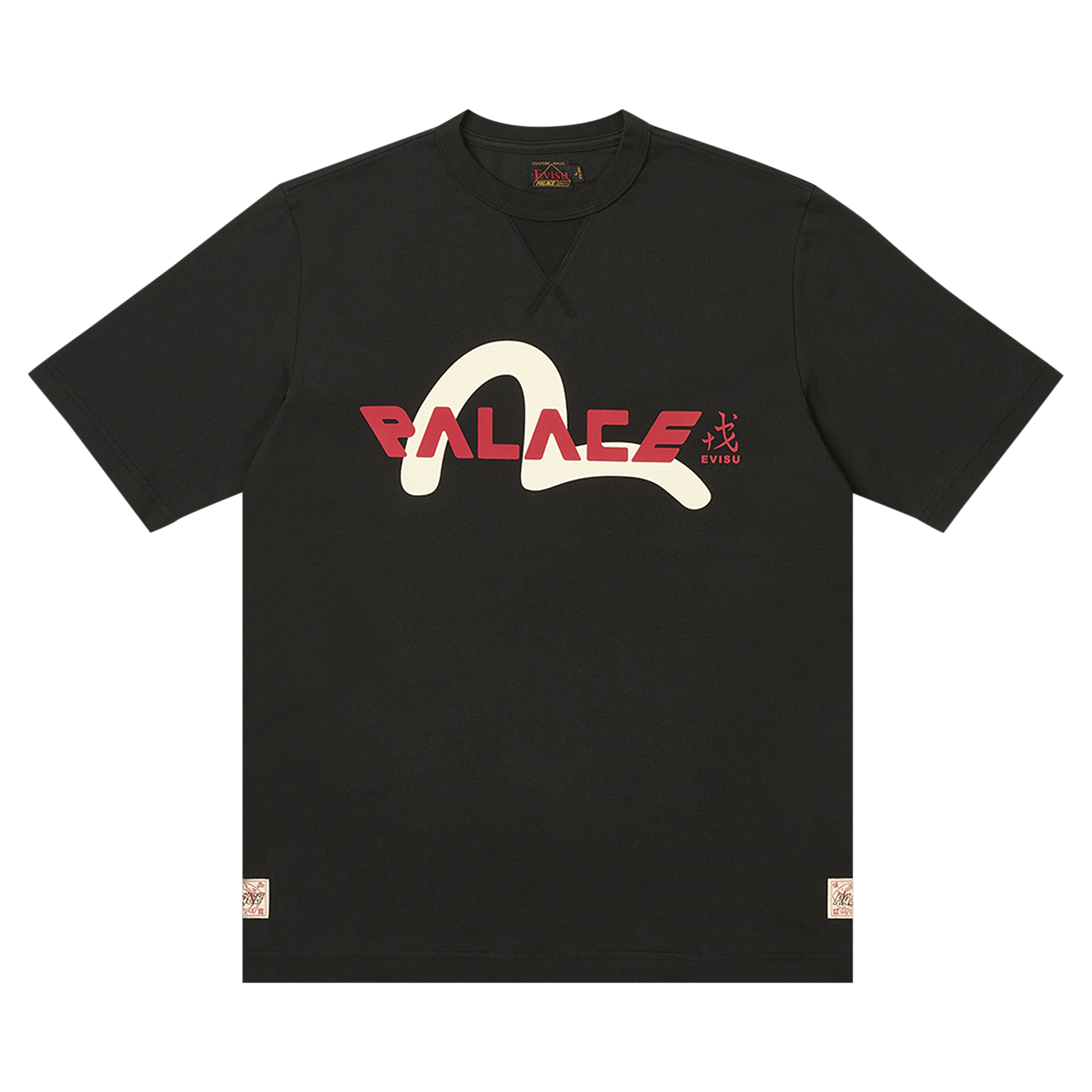 Palace x Evisu Logo T-Shirt 'Black'