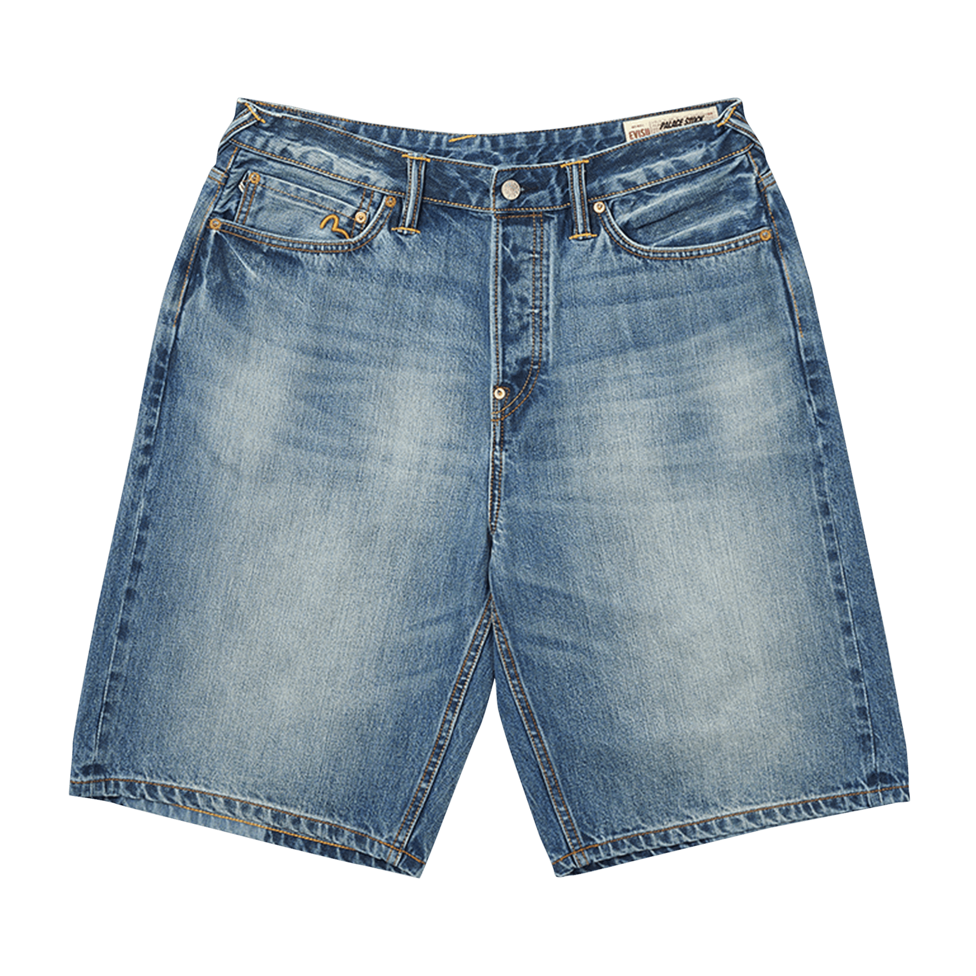 Palace x Evisu Long Denim Short 'Light Wash'