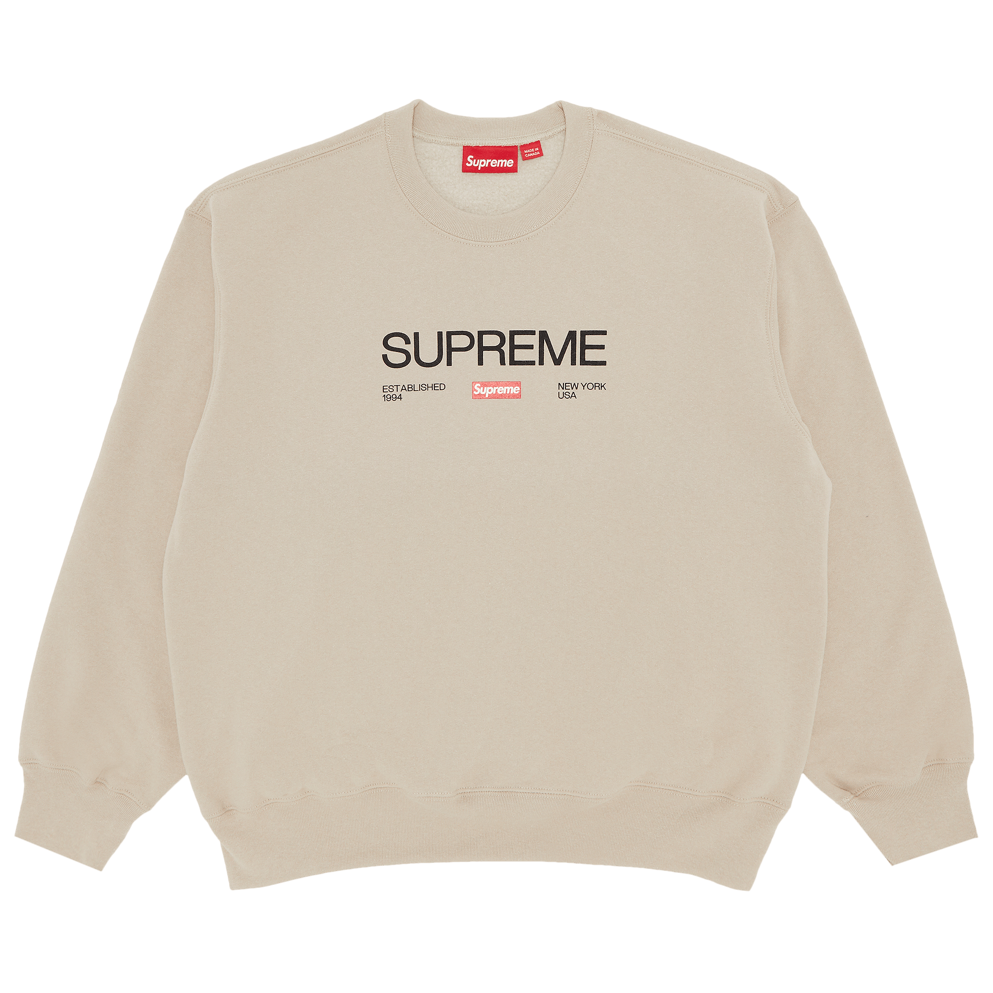 Supreme Established Crewneck 'Clay'