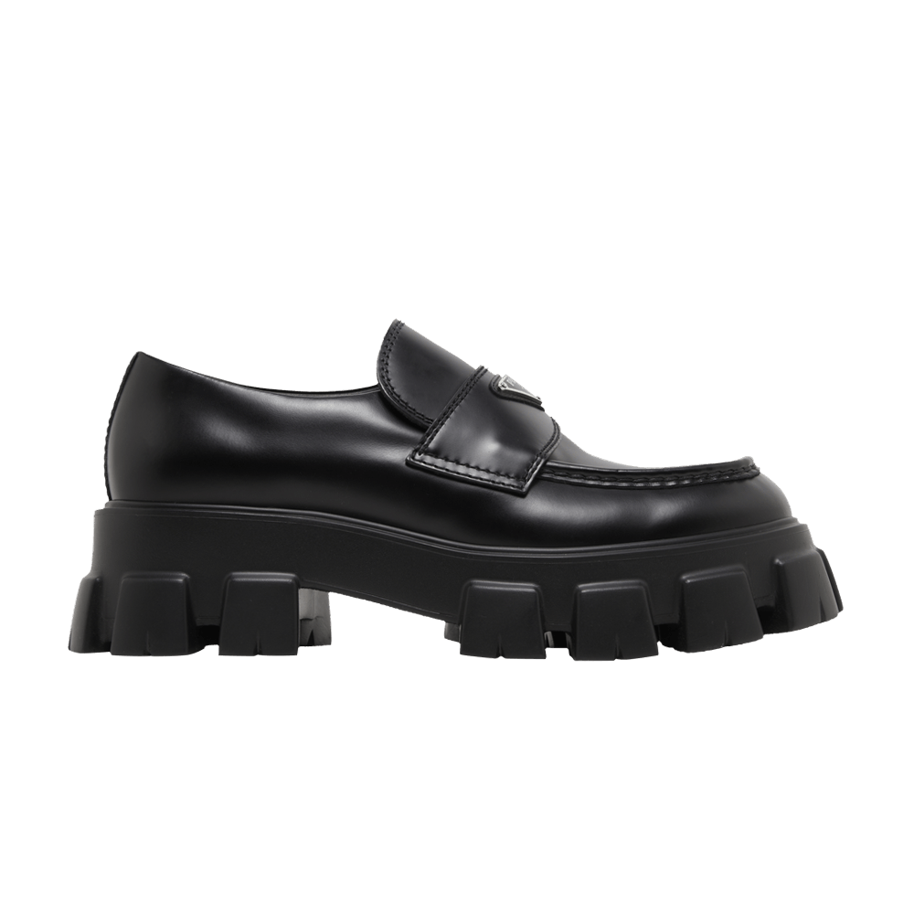 PRADA｜LOAFERS (2DG152 B4L F0002) Buy Prada Brushed Leather Chunky Loafer 'Black' - 2DG152 B4L