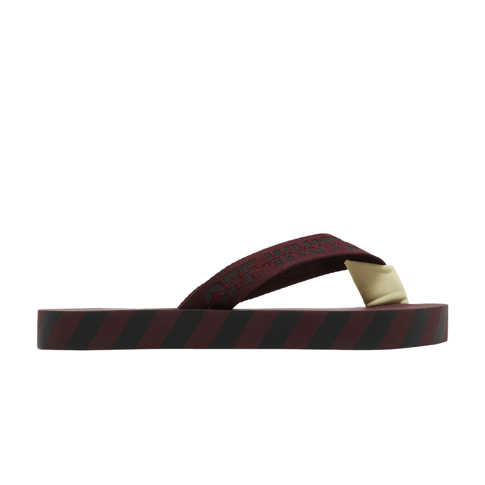 Off-White Flip Flops 'Graphic Print - Burgundy'