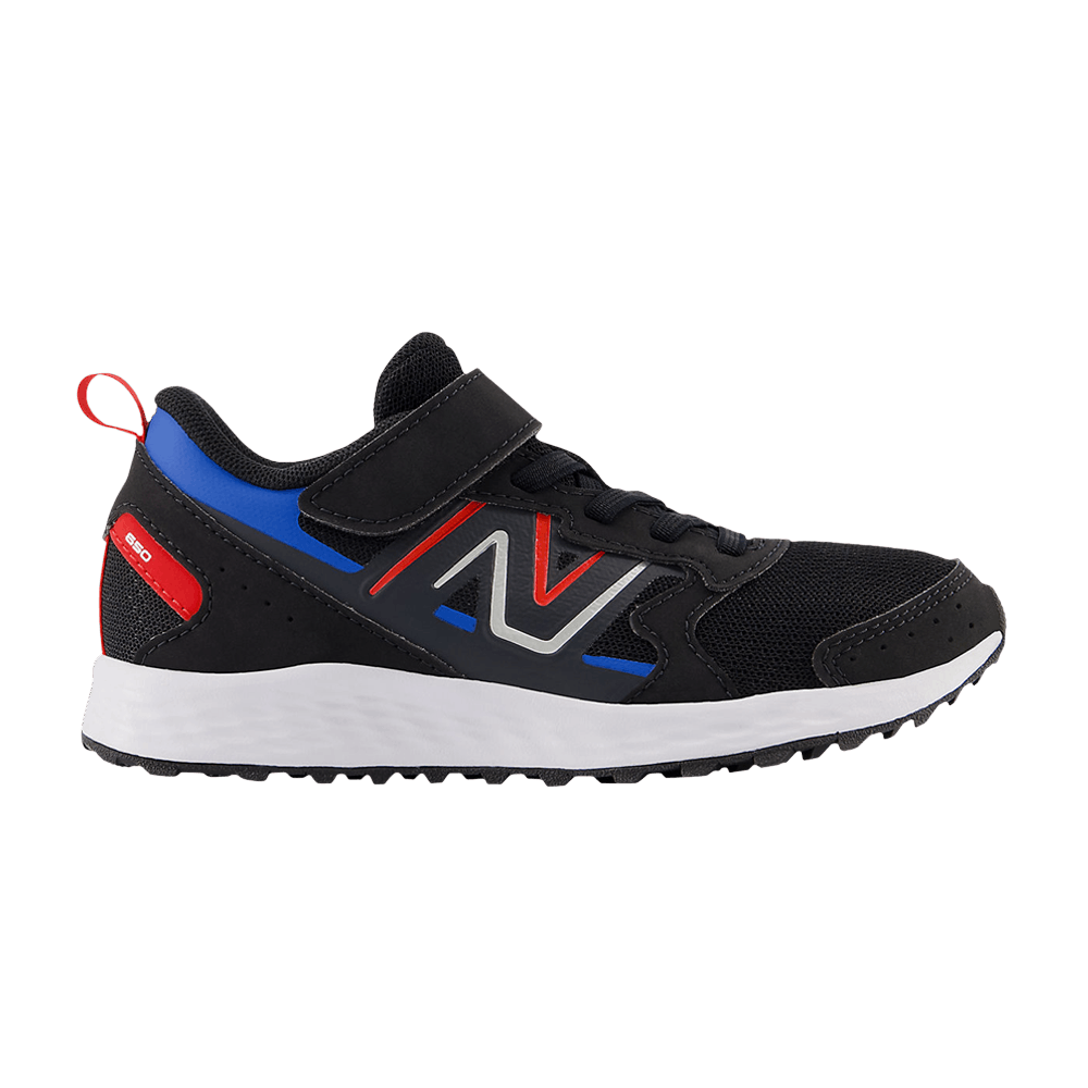 New Balance Fresh Foam 650 Bungee Lace Top Strap Big Kid 'Black Team Red'