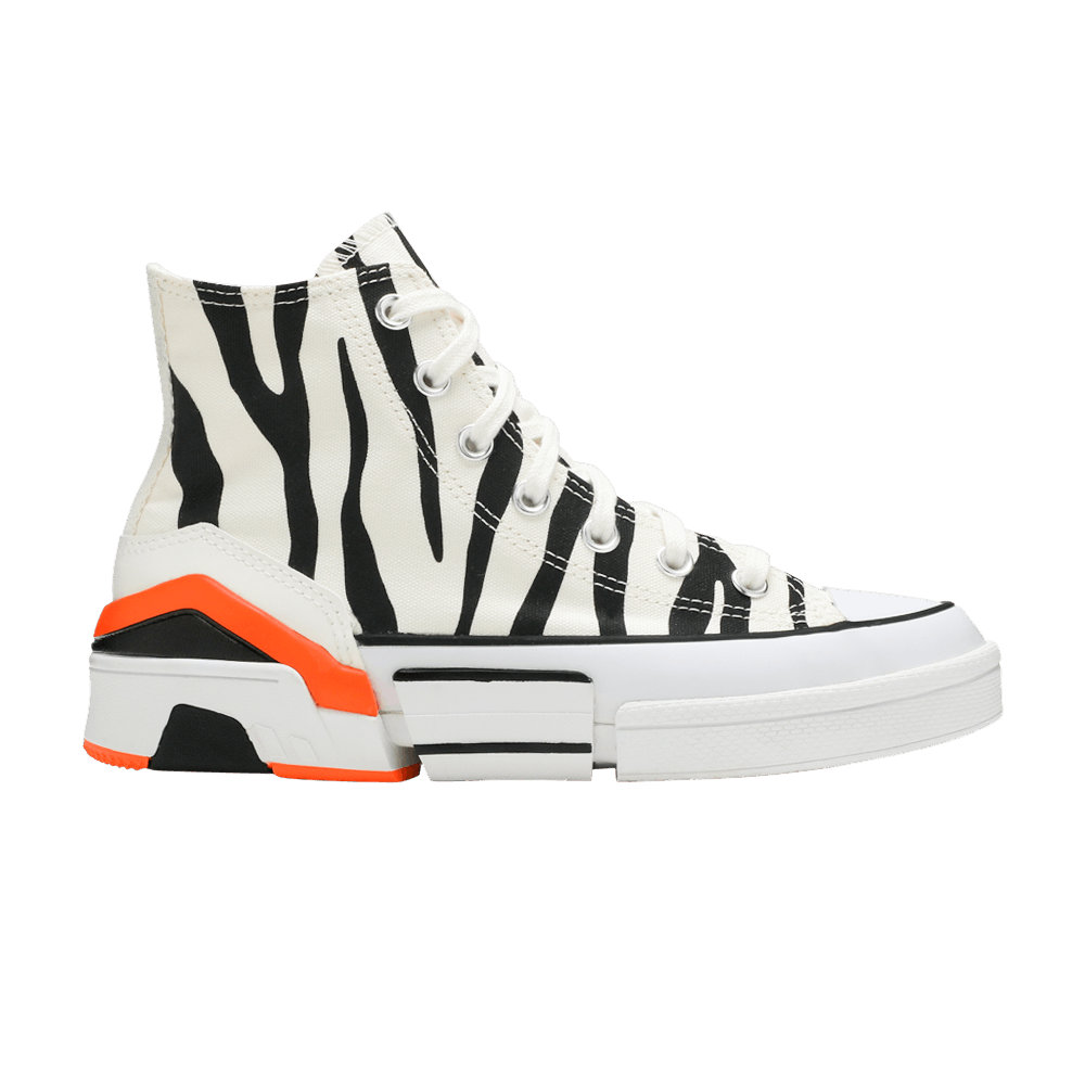 Converse CPX70 Zebra Print Black White Orange Shoes Women's