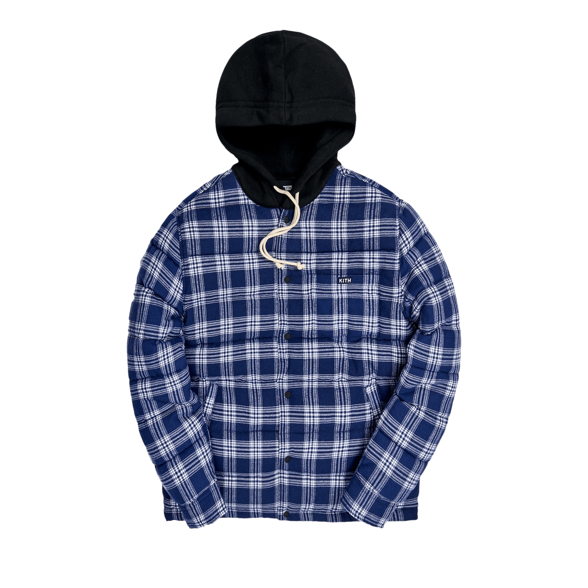 Kith Sterling Quilted Shirt Puffer 'Navy/Multi'