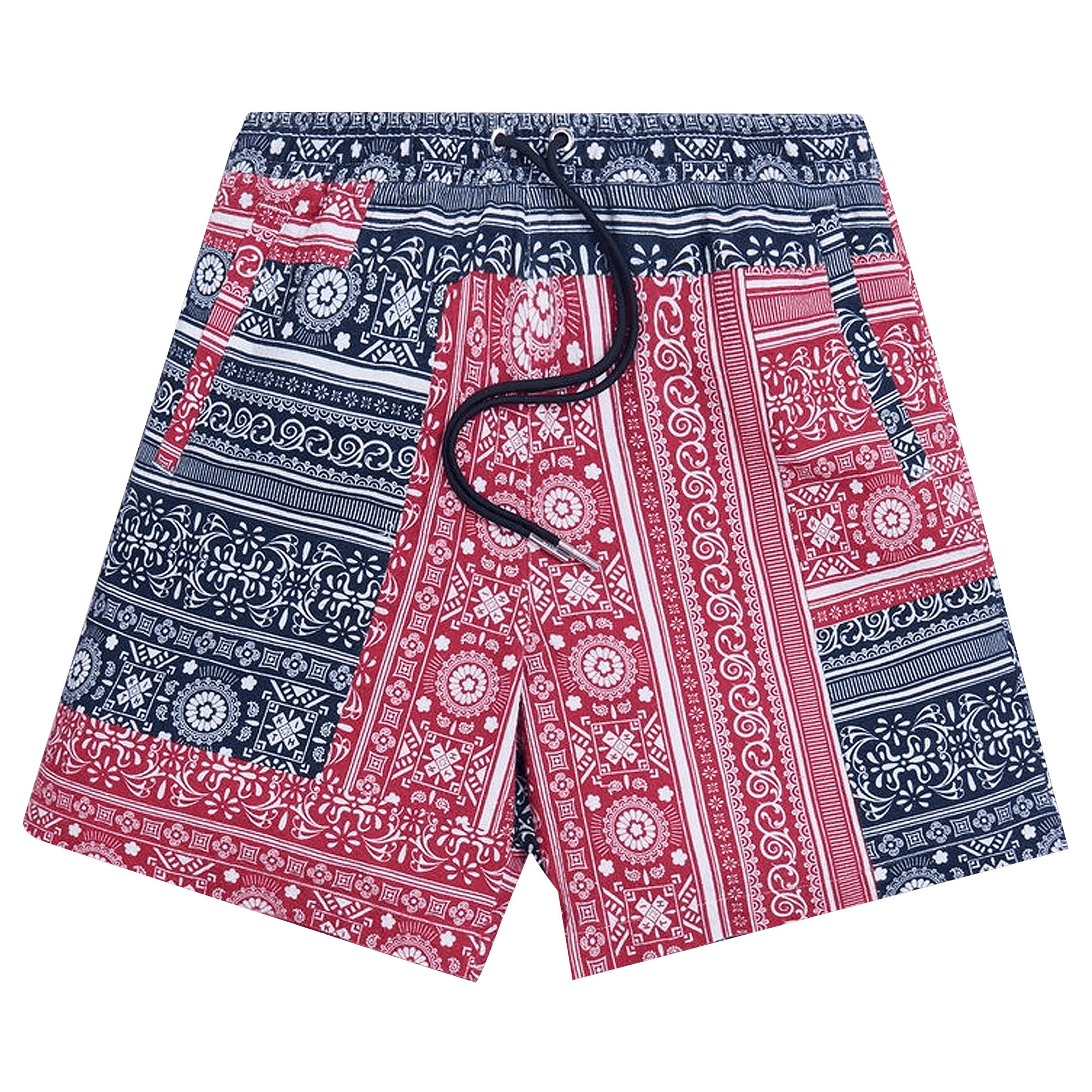 Kith Patchwork Bandana Hardaway 'Red/Navy/Multi'