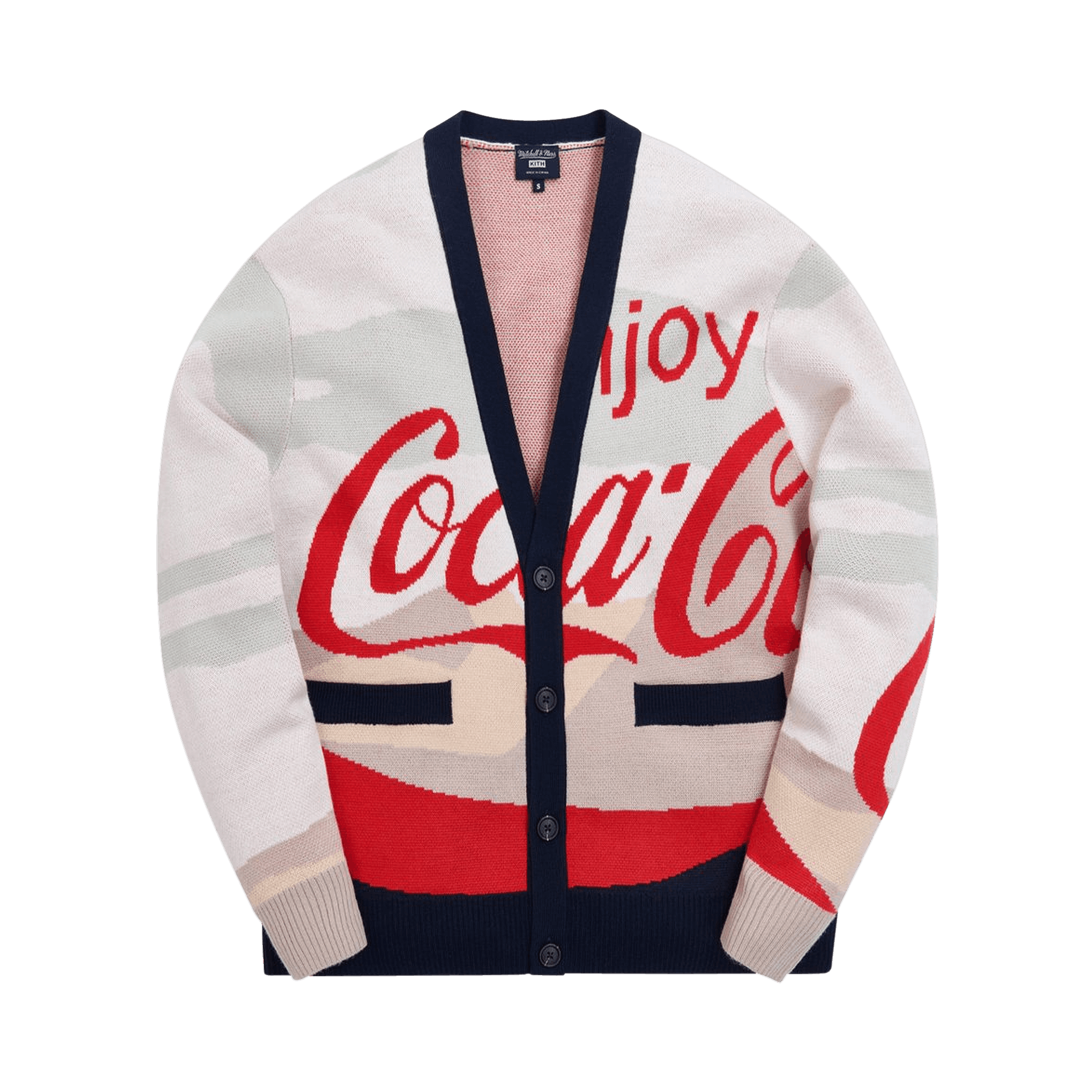 Kith x Coca-Cola x Mitchell & Ness Coke Mountains Cardigan 'Multi'