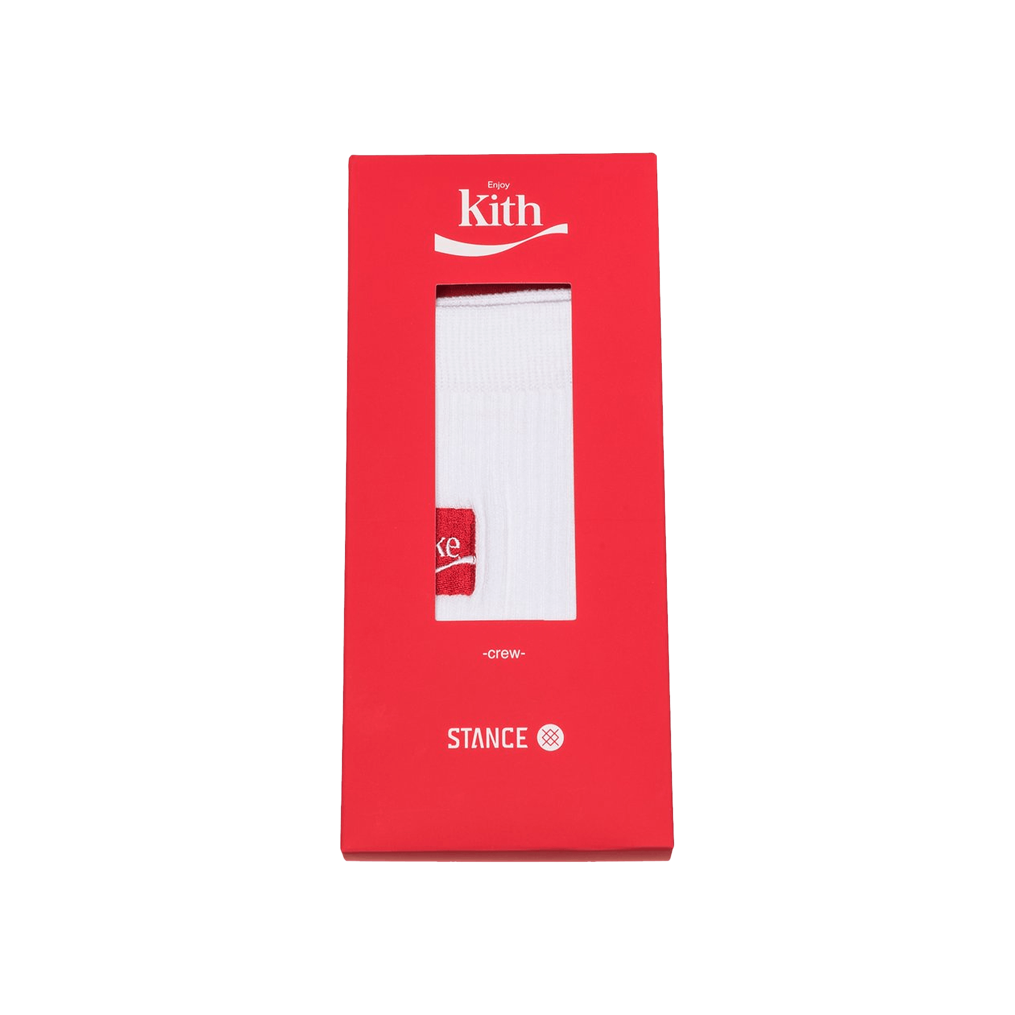 Kith x Coca-Cola x Stance Crew Sock 'White'