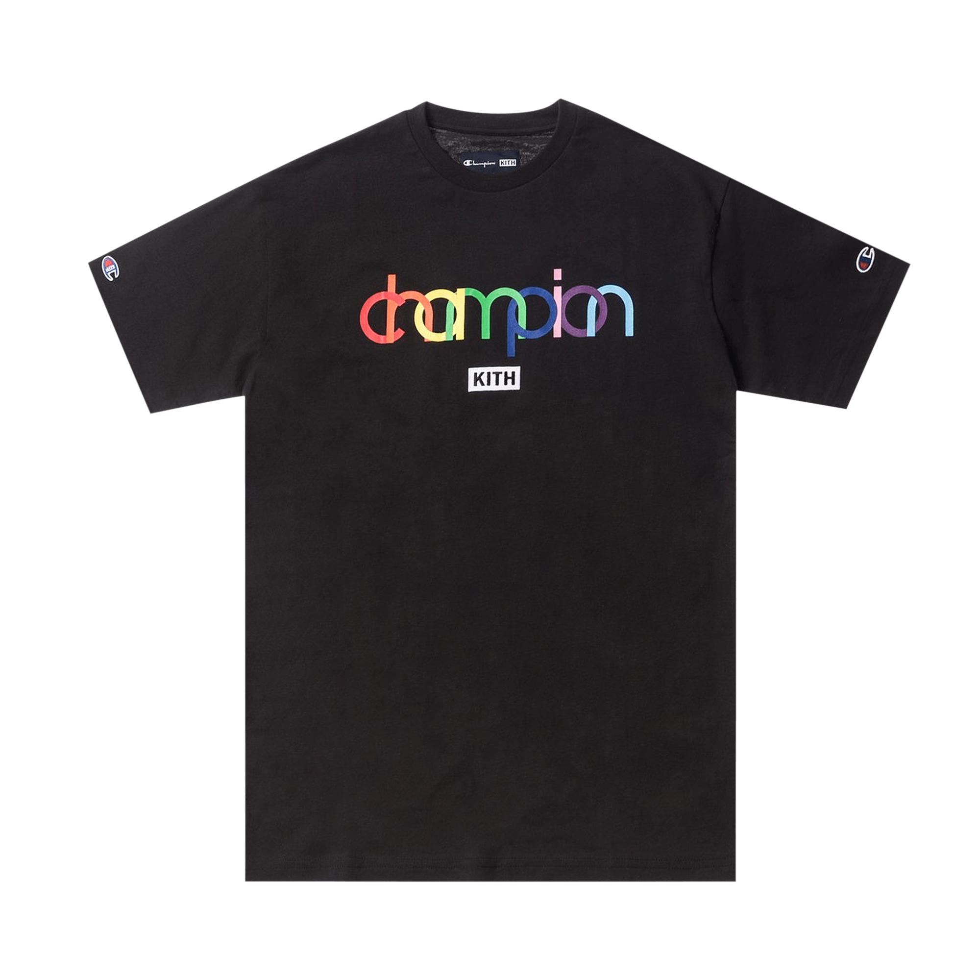 Kith x Champion Double Logo Tee 'Black'