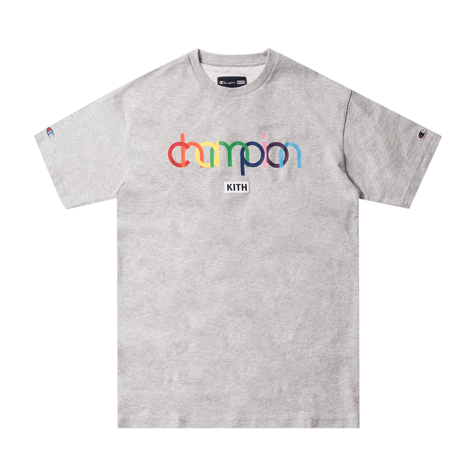 Kith x Champion Double Logo Tee 'Heather Grey'
