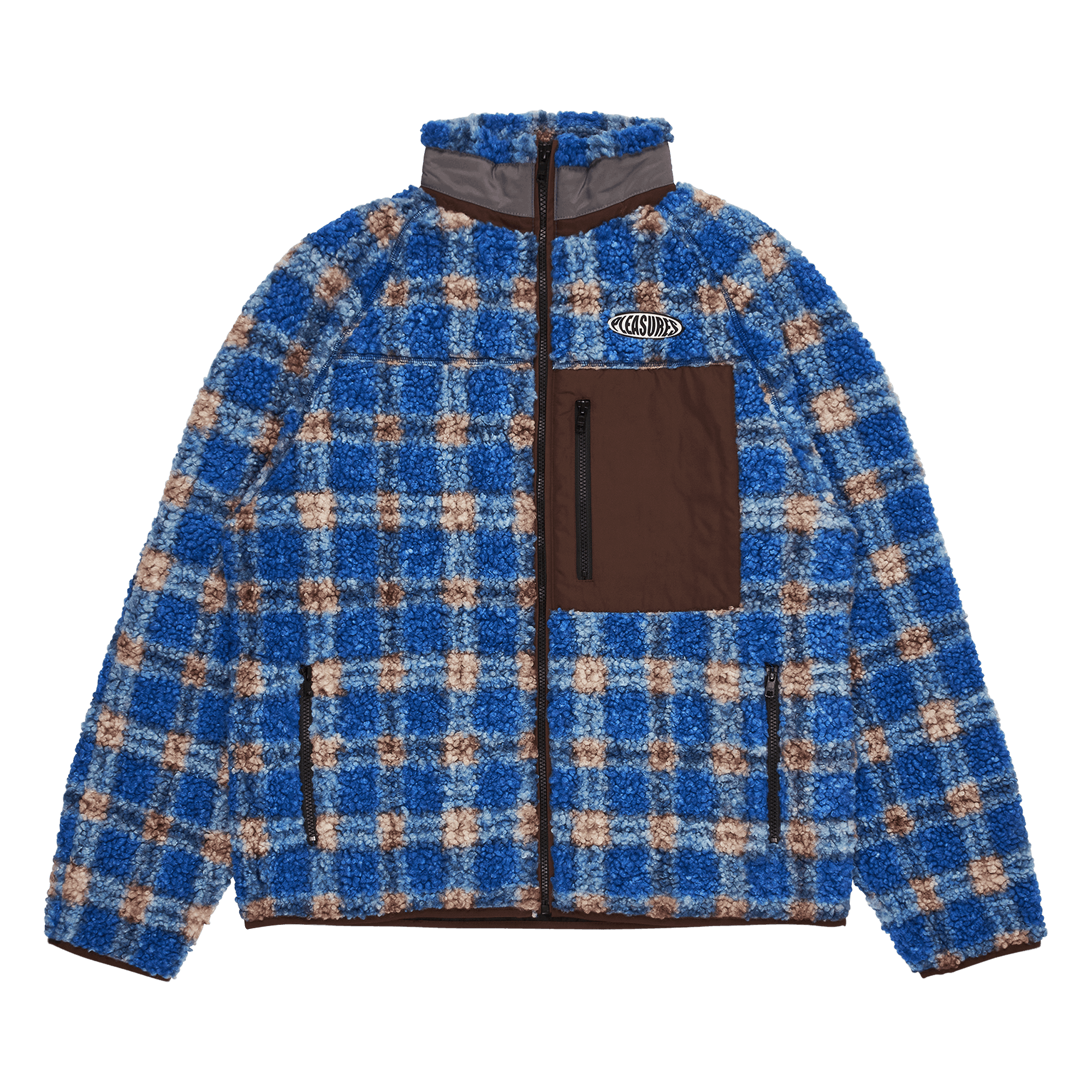 Pleasures Wraith Poodle Polar Fleece Jacket 'Blue'