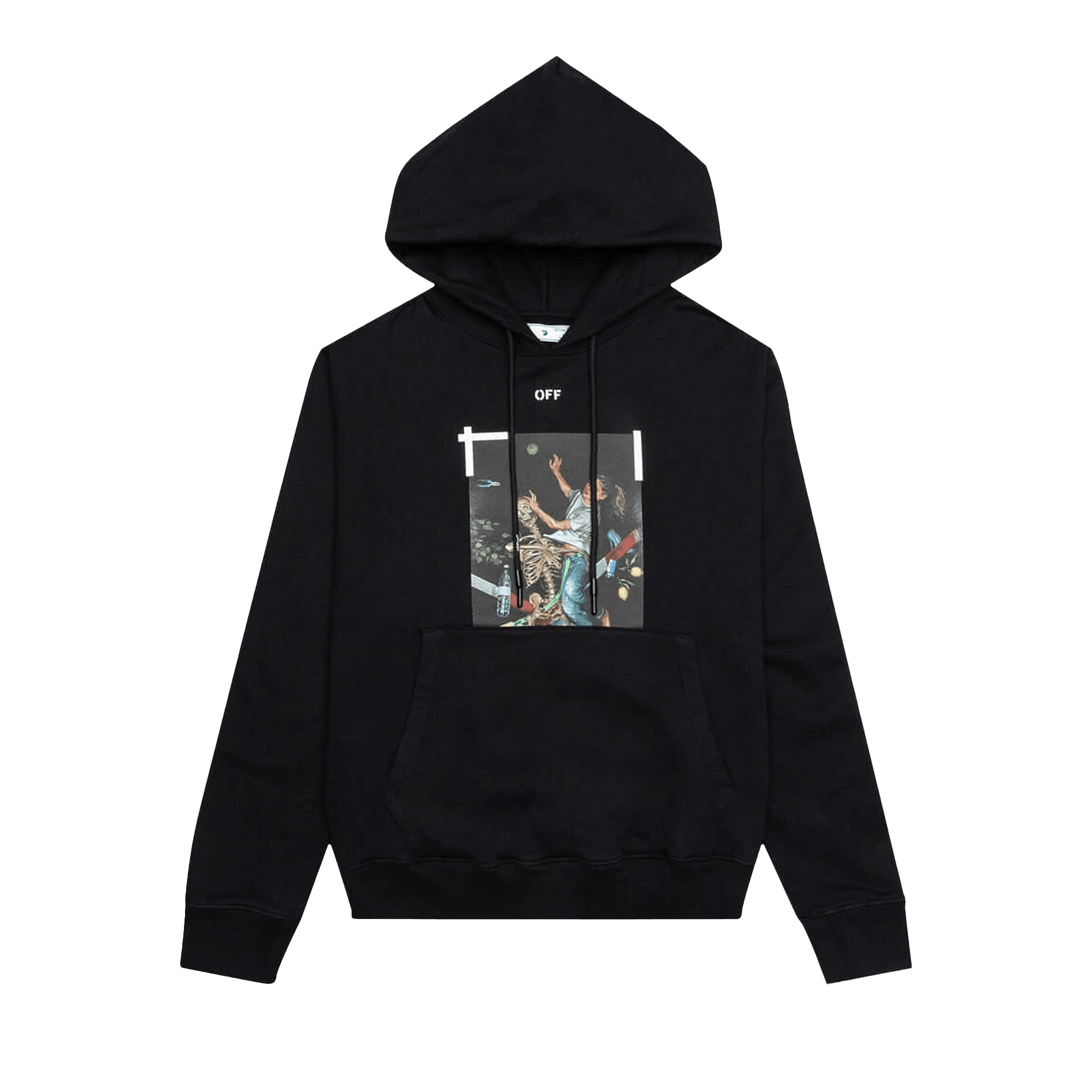 Off-White Pascal Print Slim Hoodie 'Black/White'