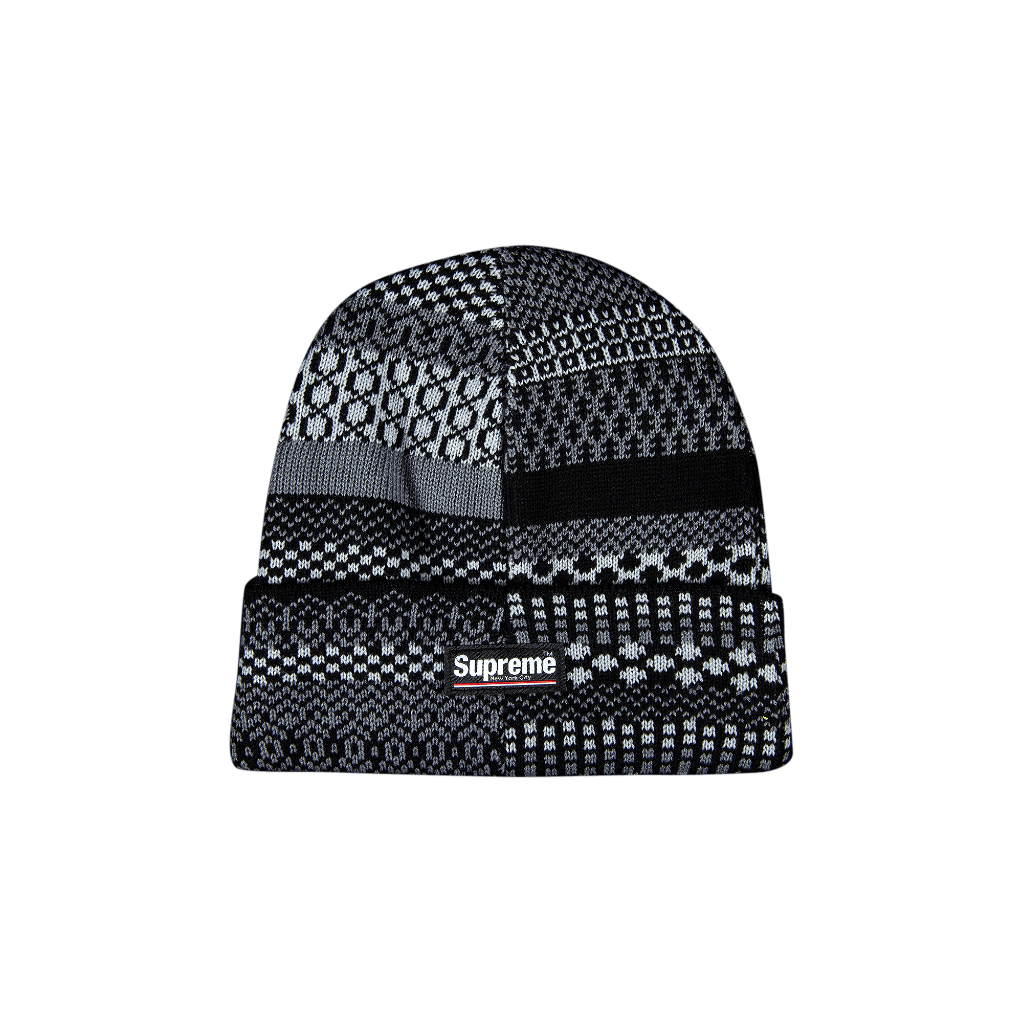 Supreme Multi Pattern Beanie 'Black'