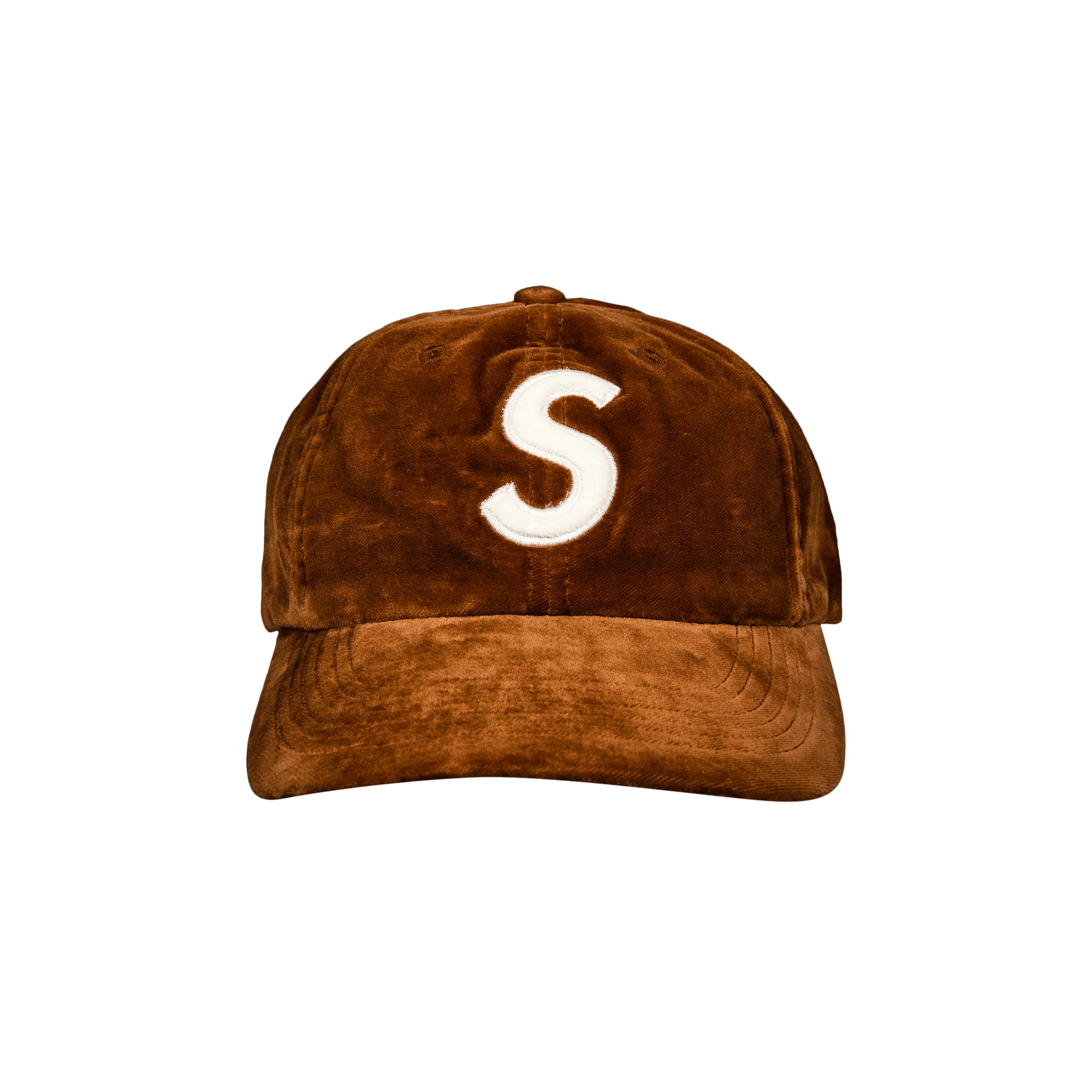 Supreme Velvet S Logo 6-Panel 'Tan'