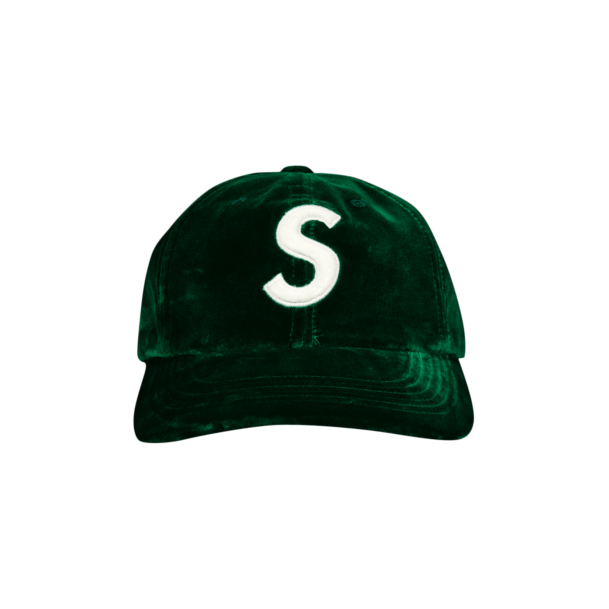 Supreme Velvet S Logo 6-Panel 'Green'